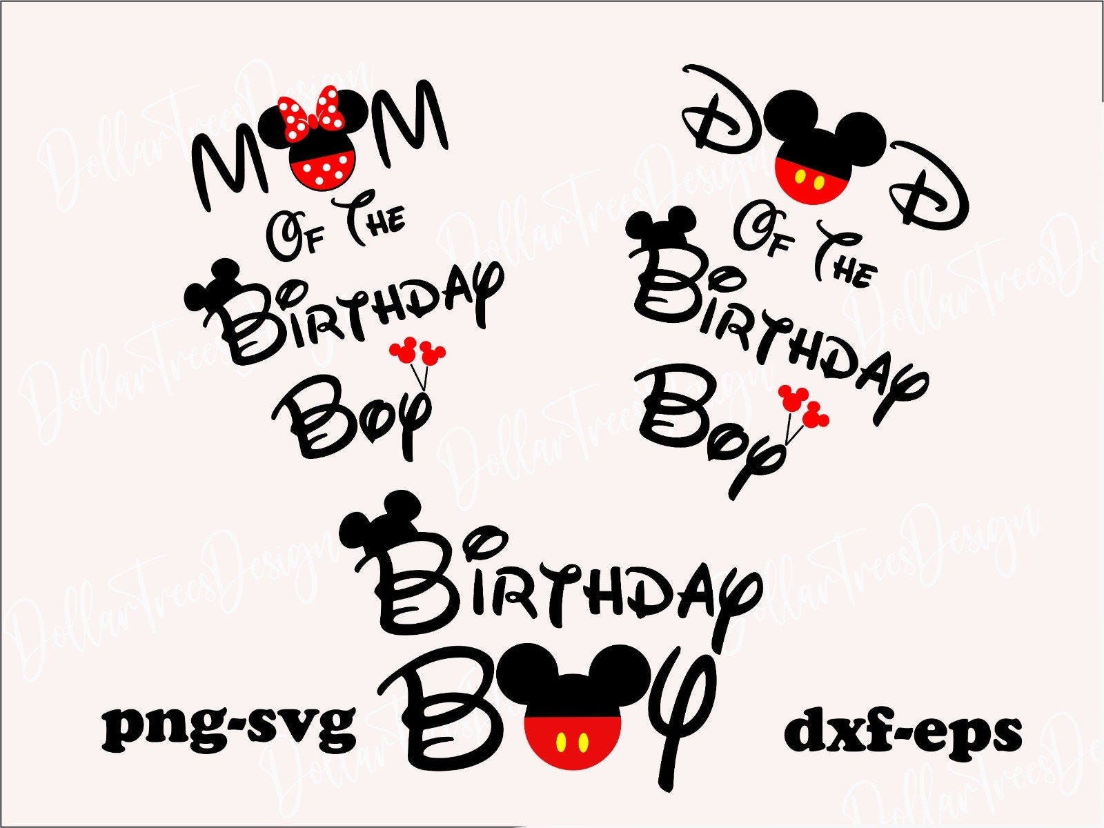 MİCKEY Mouse svg,birthday boy svg,dad and mom svg,happy birthday svg,minnie svg