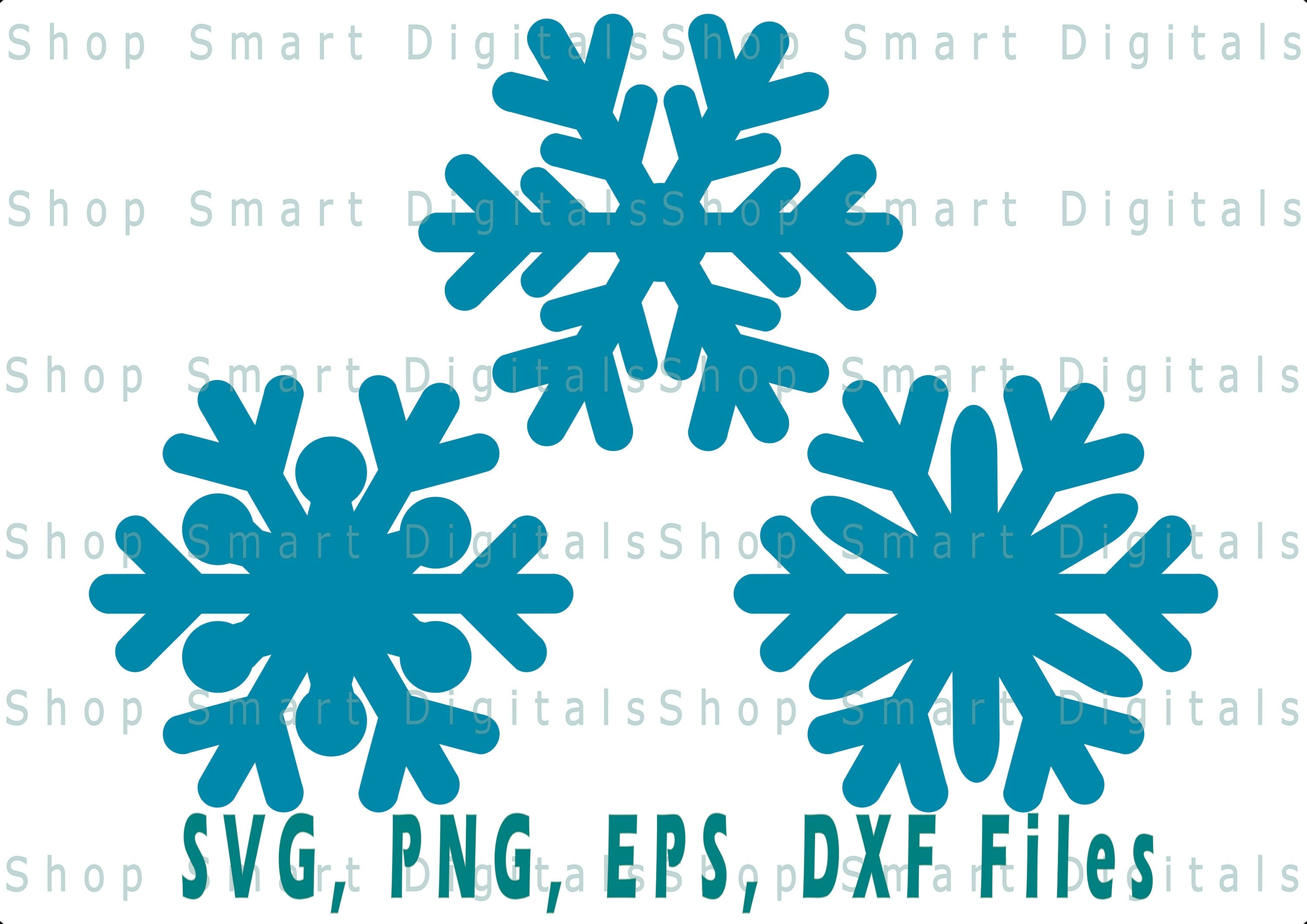 Snowflake SVG | Simple Snowflake Cut File | Download for Cricut, Silhouette, Glowforge, Cameo, Commercial licence