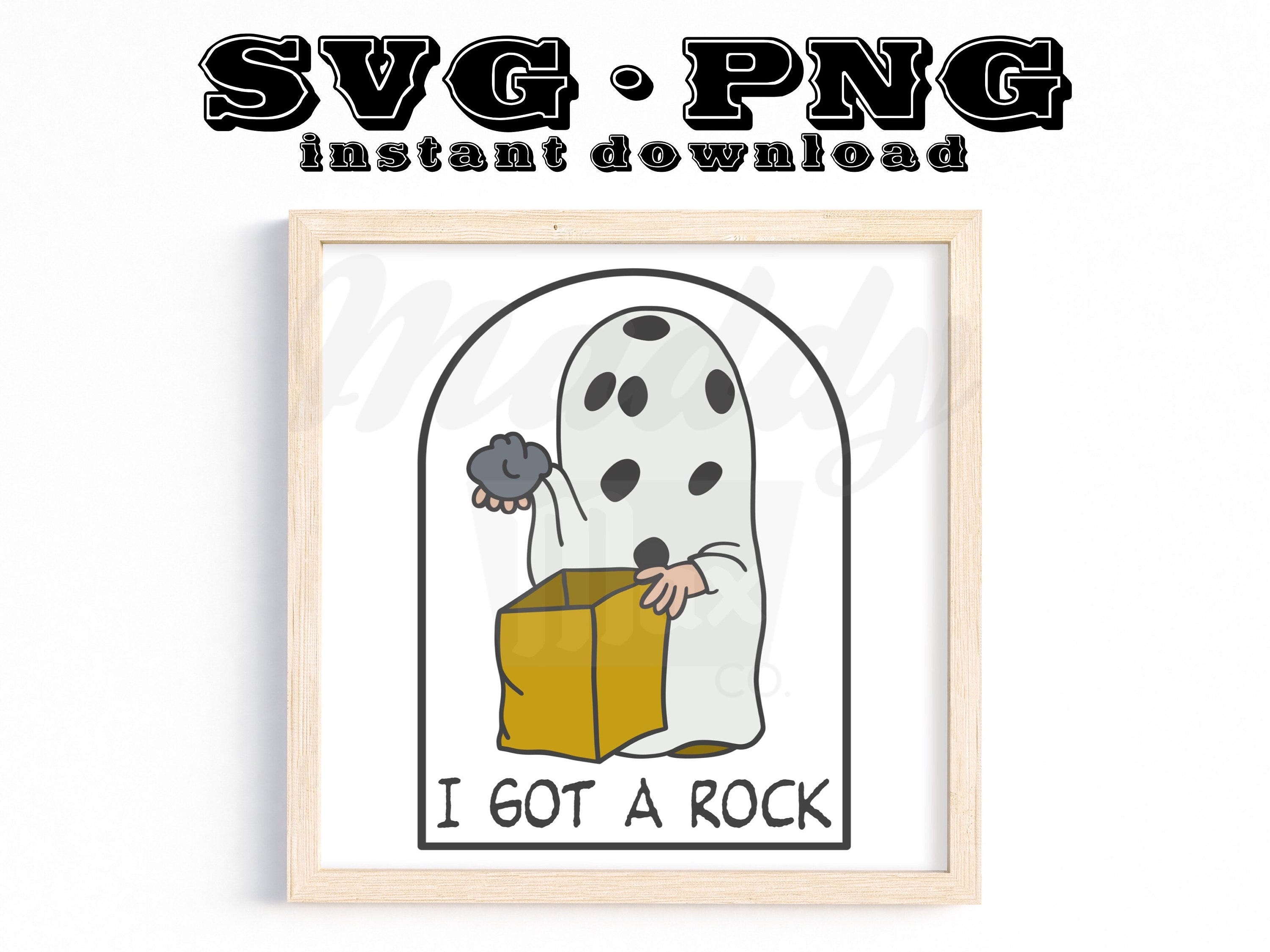 I Got a Rock Charlie Brown SVG | PNG | Digital Files | Cutting Files | Halloween | Peanuts Gang | Snoopy | Woodstock | Great Pumpkin