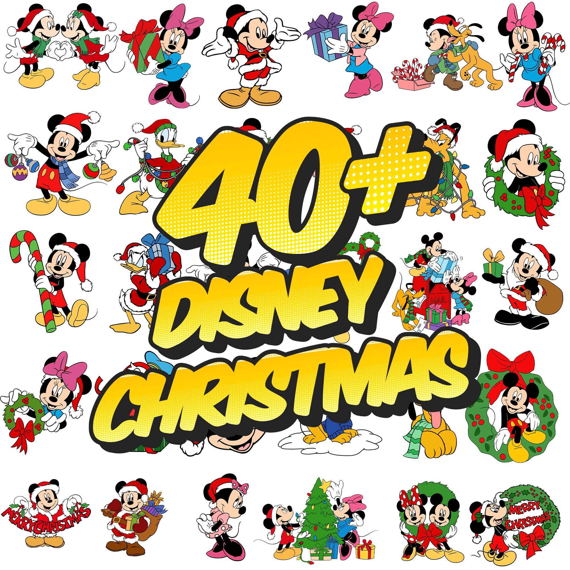 40+ Designs Bundle Merry Christmas Svg, Holiday Season, Christmas Character, Christmas Squad Svg, Christmas Friends Svg, Xmas Holiday Svg