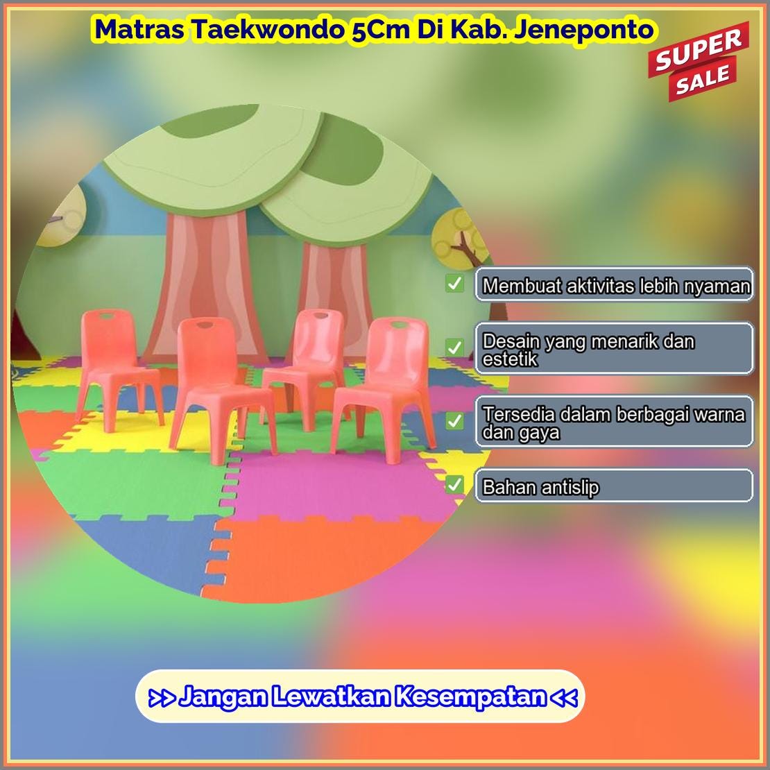 Matras Taekwondo 5Cm Di Kab Jeneponto