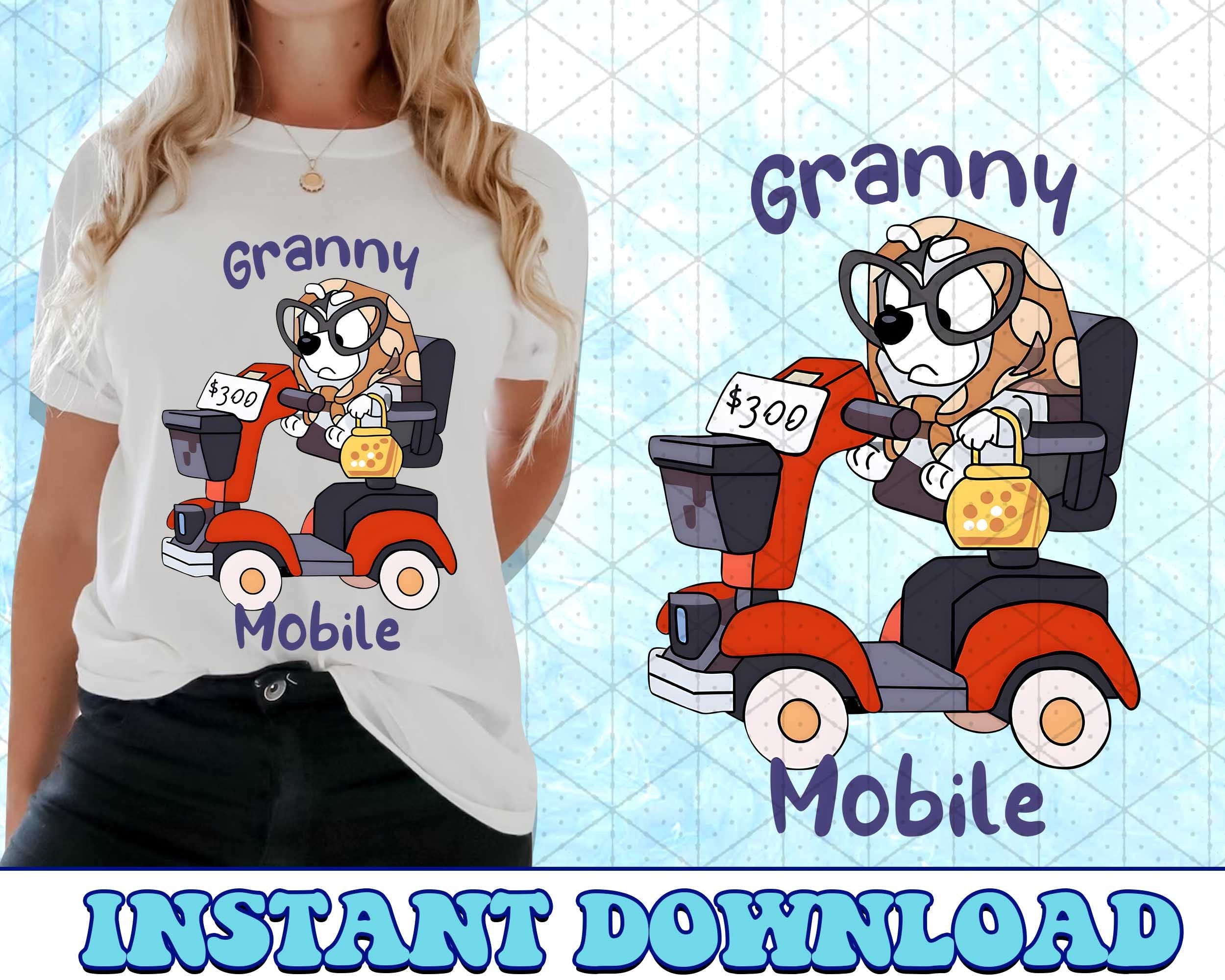 Granny Mobile Bluey PNG, Bluey Family PNG, Bluey The Eras Tour Png, Bluey Bingo Png, Bluey Mom Png, Bluey Dad Png, Bluey Friends Png
