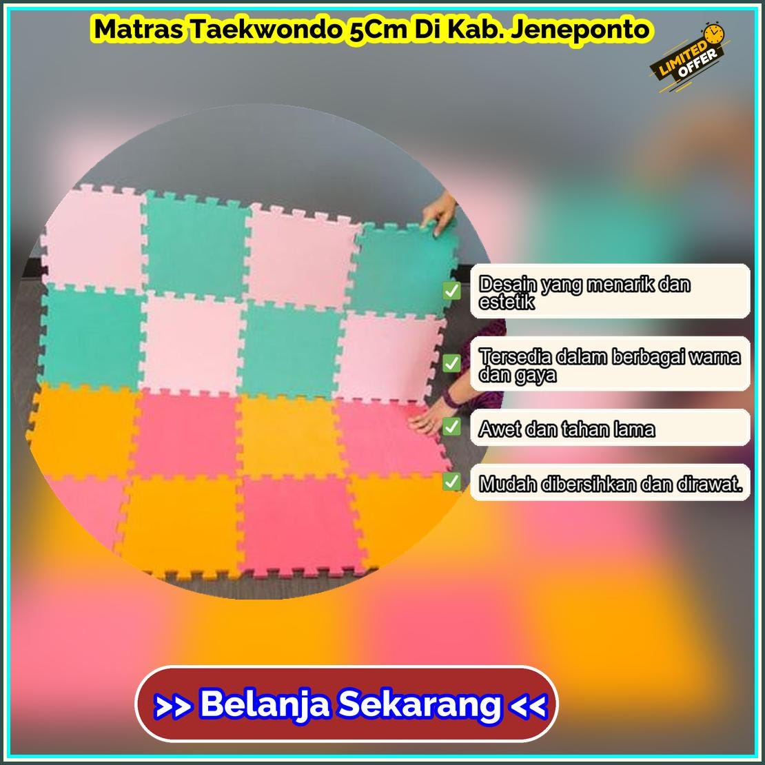 Matras Taekwondo 5Cm Di Kab Jeneponto