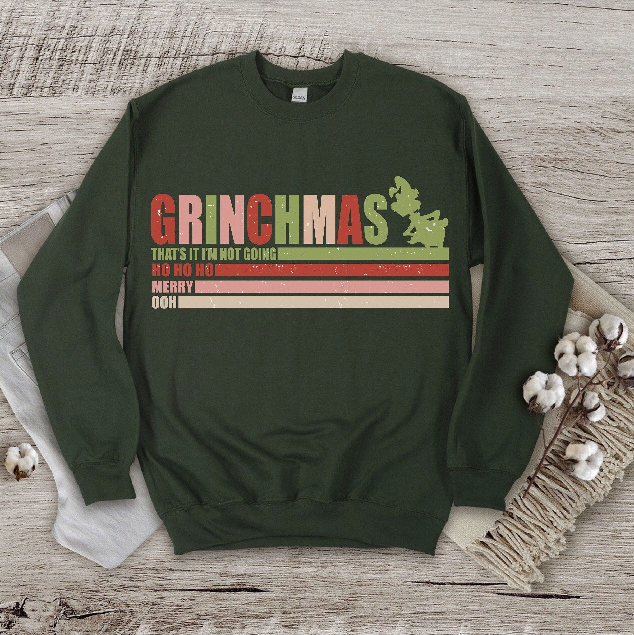 Vintage Grincmas Svg, Retro Christmas Svg, Distressed Christmas Svg, Christmas Movie Svg, Trendy Winter Shirt Svg, Trendy Christmas Design