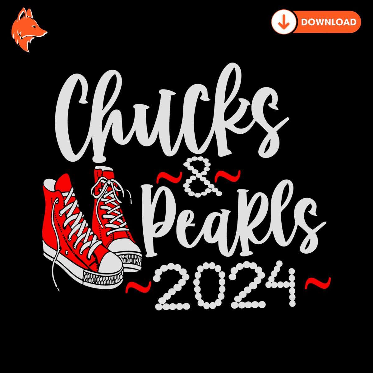Free Chucks And Pearls 2024 Kamala Harris SVG
