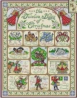 12 Days of Christmas by Joan Elliott Design Counted Cross Stitch Pattern/Chart