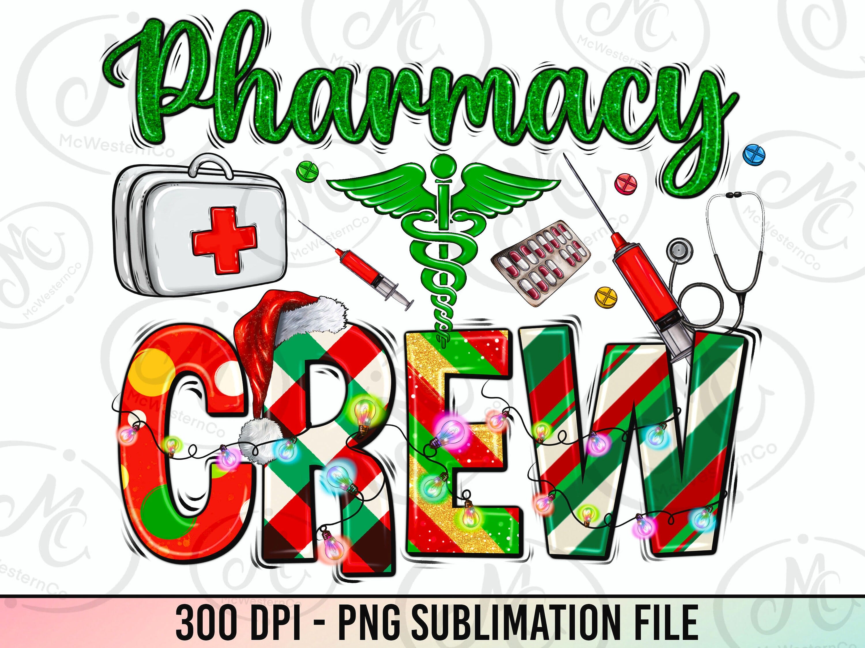 Pharmacy crew Christmas png sublimate design download, Pharmacy crew png, Christmas png, medicine png, sublimate designs download
