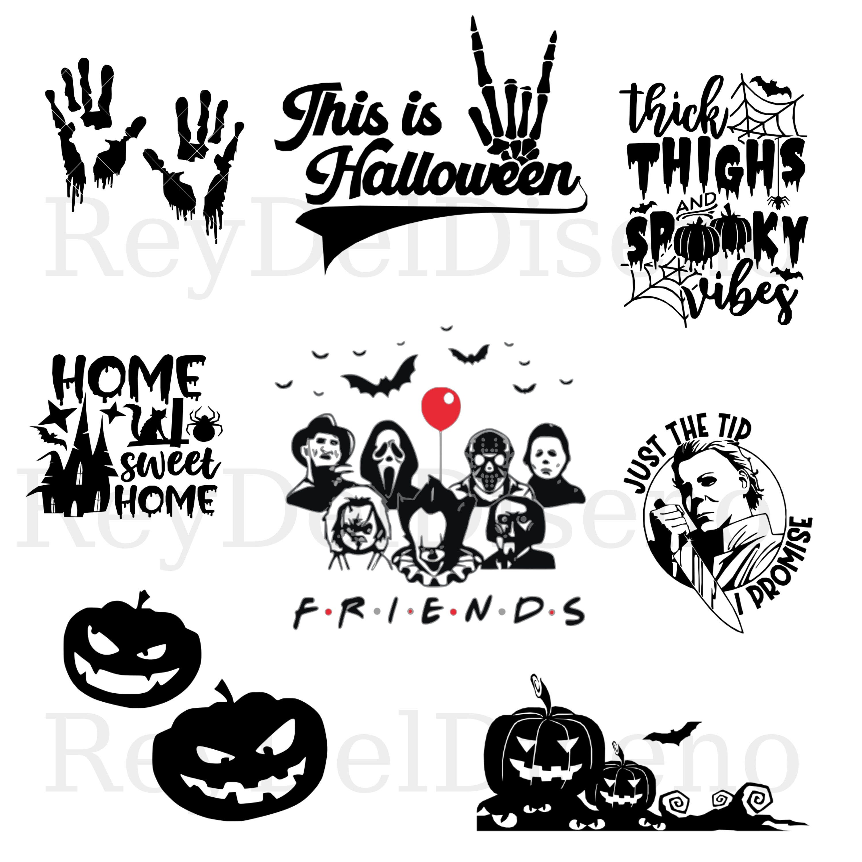 Horror SVG Bundle Halloween Horror SVG Horror Friends svg Horror characters svg Halloween svg Cricut cut file