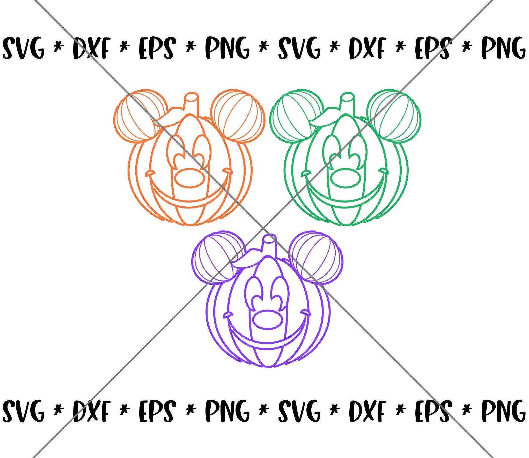 SALE!! Halloween Party Pumpkin Mouse SVG, Disney svgs DXF eps, png Instant Download File Mickey Disney World Family Trip svg Silhouette--H03