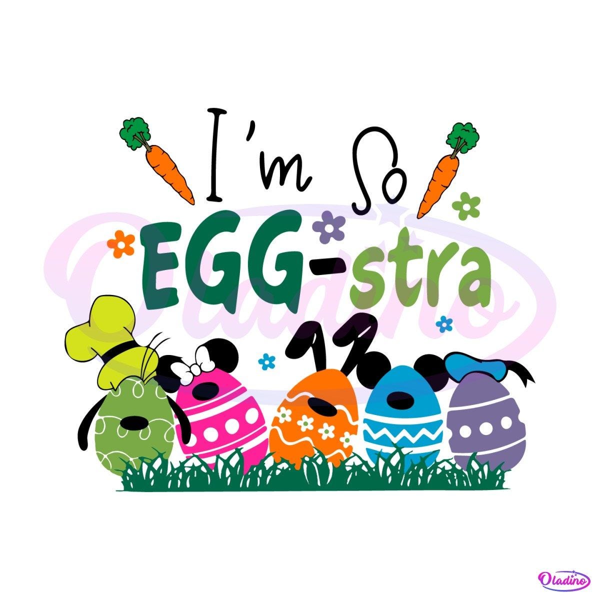 Im So Eggstra Disney Character SVG
