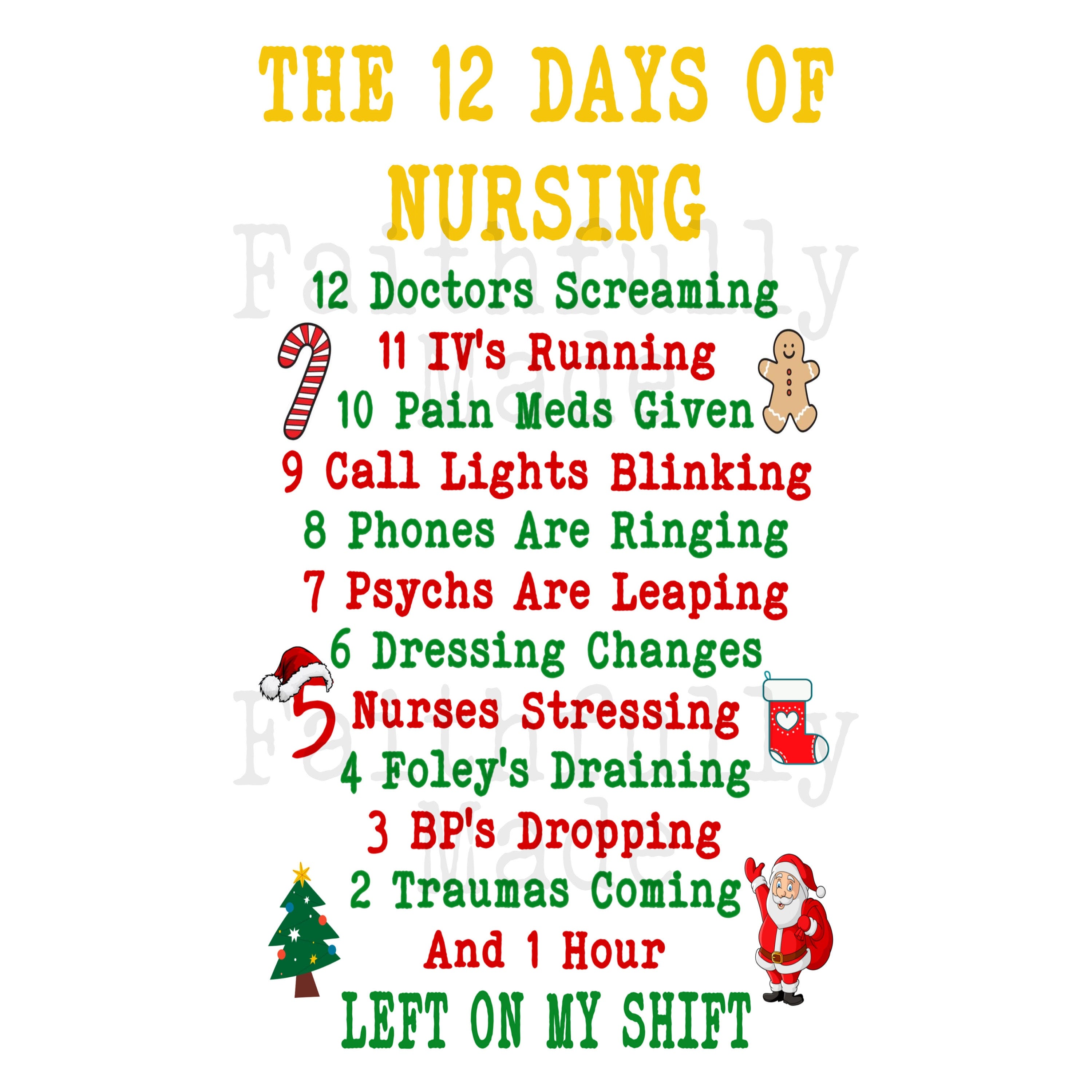 12 Days of Nursing (Not A Cut File)