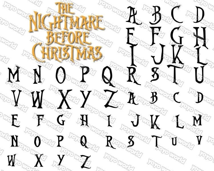 christmas font, nightmare before christmas font, nightmare before christmas svg, nightmare before christmas font svg, christmas font cricut