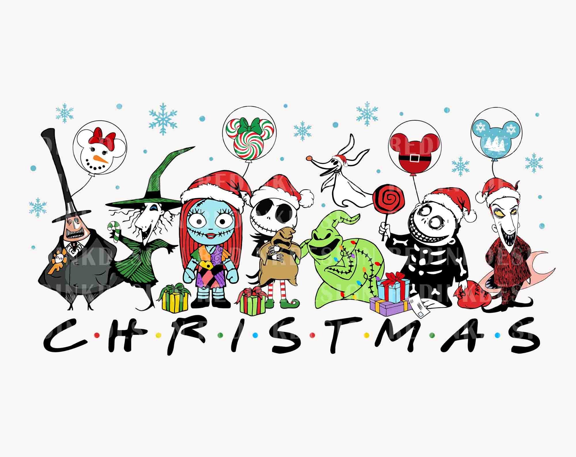 Christmas Nightmare SVG, Merry Christmas Svg, Xmas Holiday Svg, Santa Hat Svg, Santa Hat Svg, Xmas Mouse Balloons Svg, Digital Download