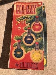 Glo-Ray Christmas Lights- Vintage 1950