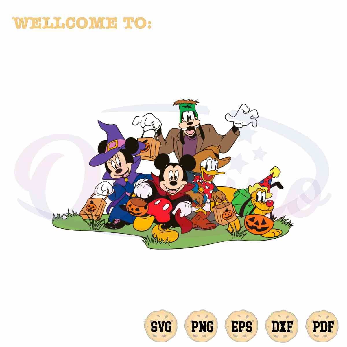 Halloween Disney Character SVG Goofy Pluto Cutting Digital Files