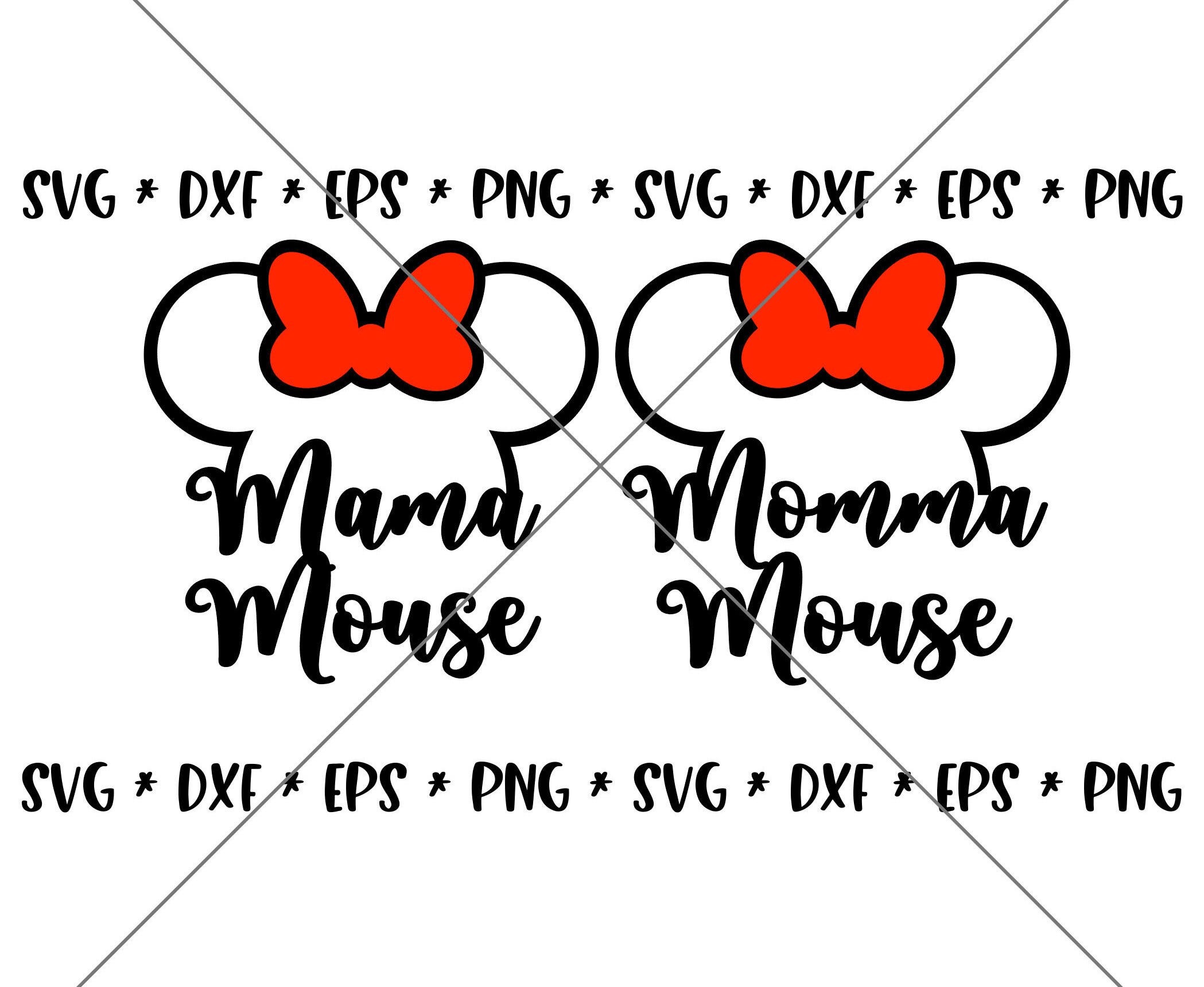 SALE!! Momma Mouse, Mama Mouse SVG, Disney svgs, DXF, eps, png Instant Download File, Disney World Family Trip svg, Disney svgs--MT13