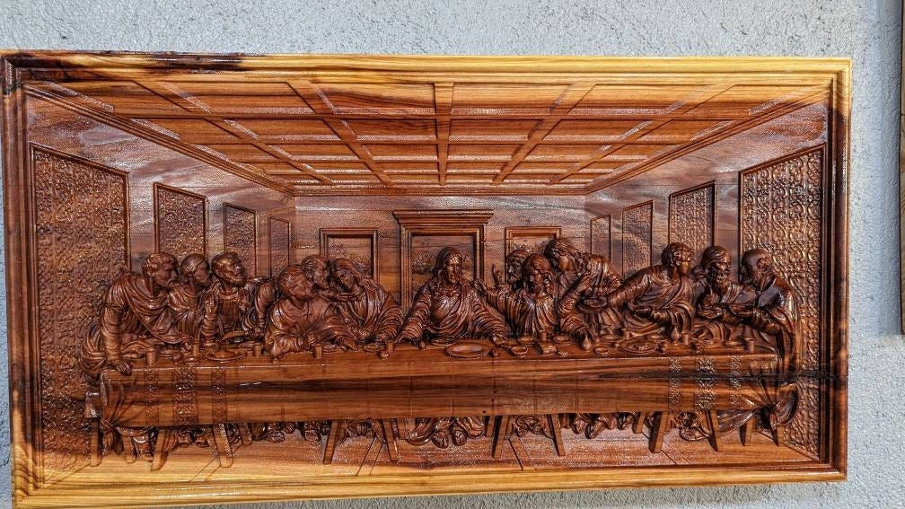The Last supper  3D model  STL  Model for CNC Milling and Printing