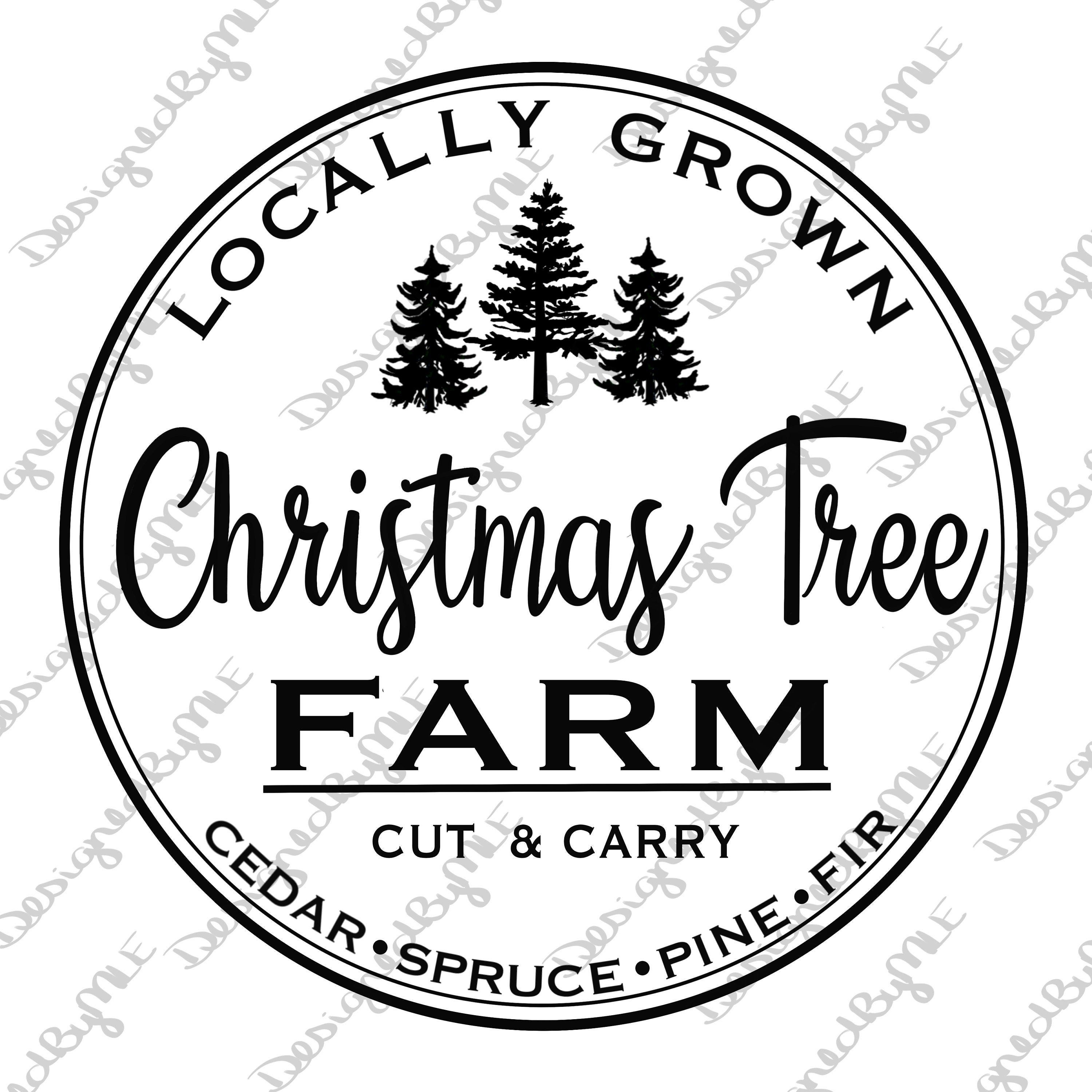 Christmas Tree Farm SVG, PNG, Christmas Tree Farm Sign Design, Country Christmas, Old Fashioned Christmas, Instant Download