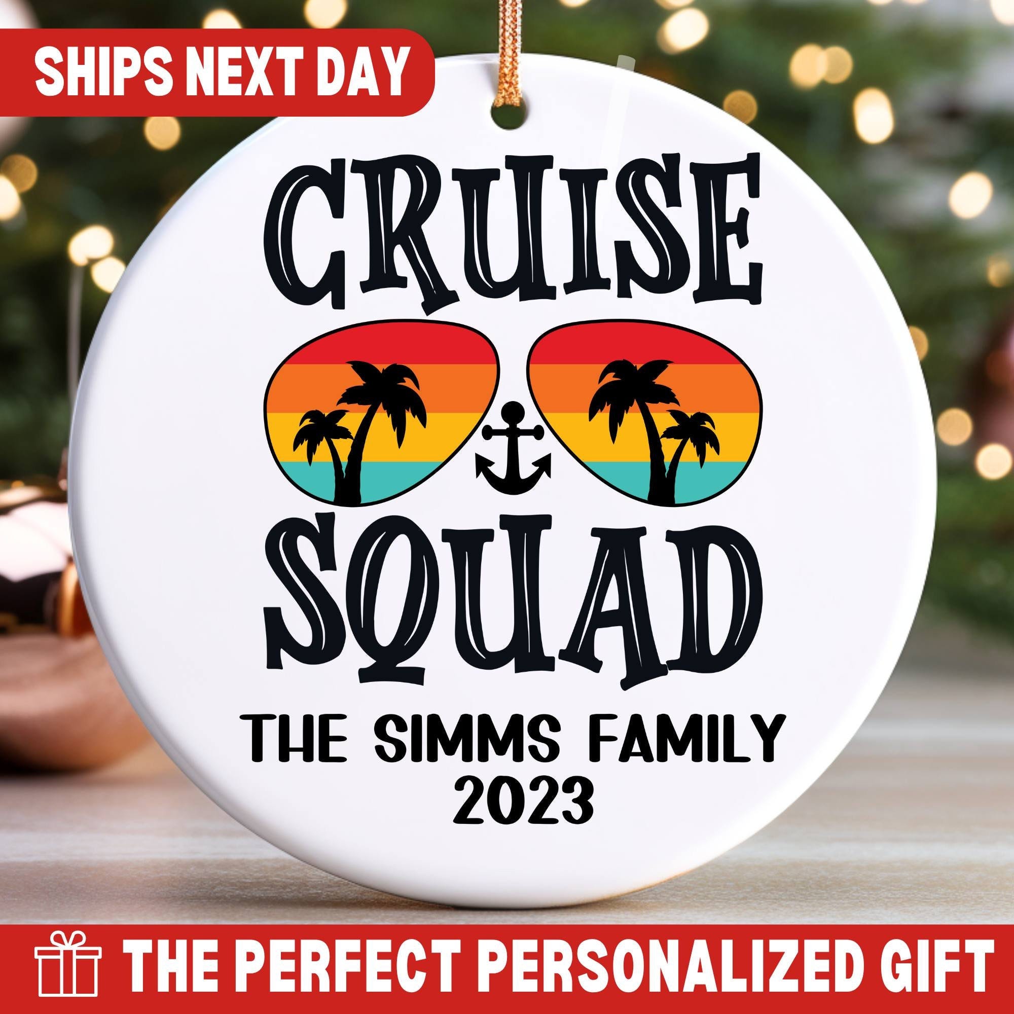 Cruise Ornament, Disney Cruise Ornament, Family Cruise Ornament, Cruise Custom Ornament Family, Family Christmas Cruise Ornament Cruise Gift
