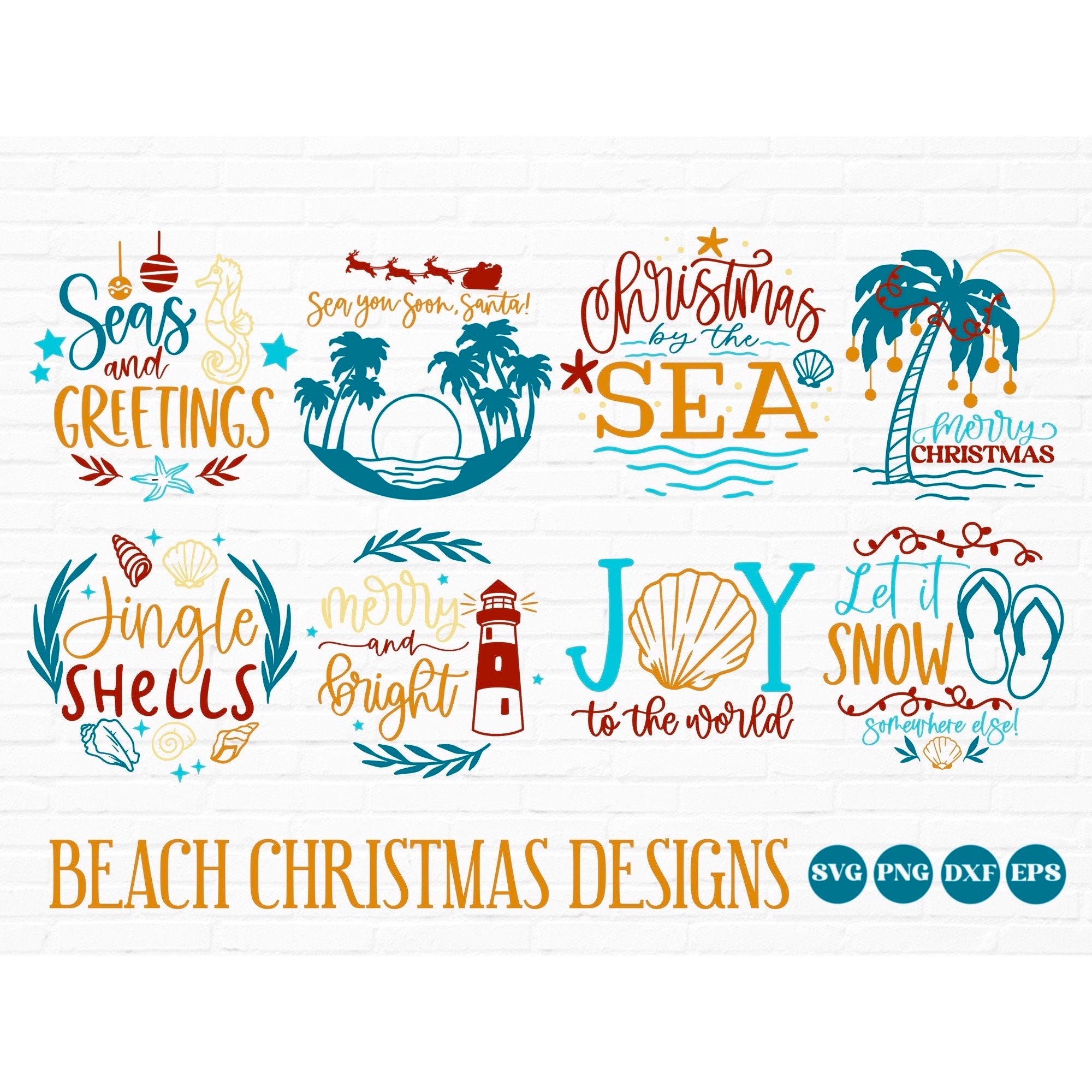 Beach Christmas svg bundle, beach christmas sign svg, christmas by the sea svg, tropical christmas svg, coastal christmas svg, beach svg png