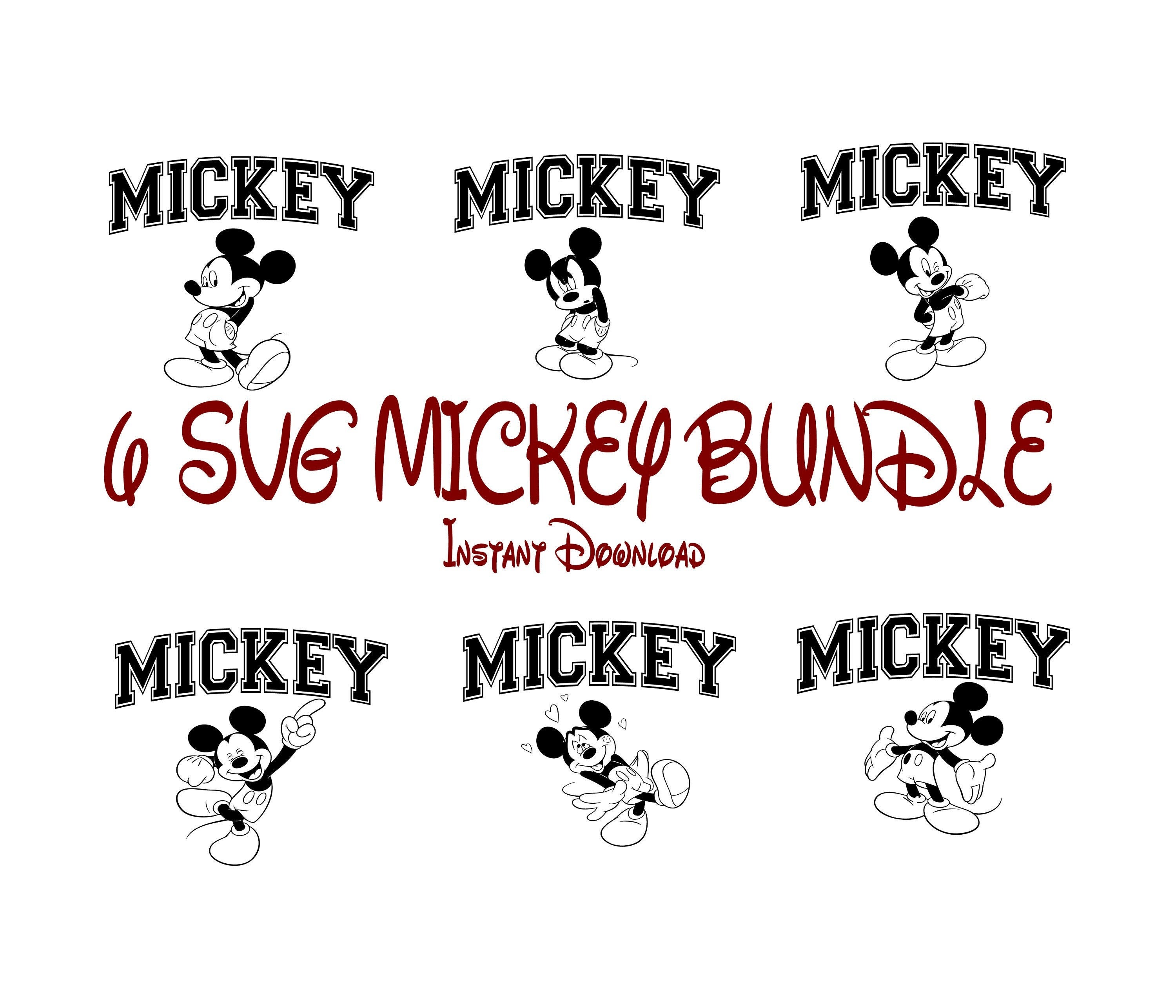 Magical Mouse SVG, Mickey Bundle SVG, Funny Mouse Svg Bundle, Mickey Mouse Bundle SVG