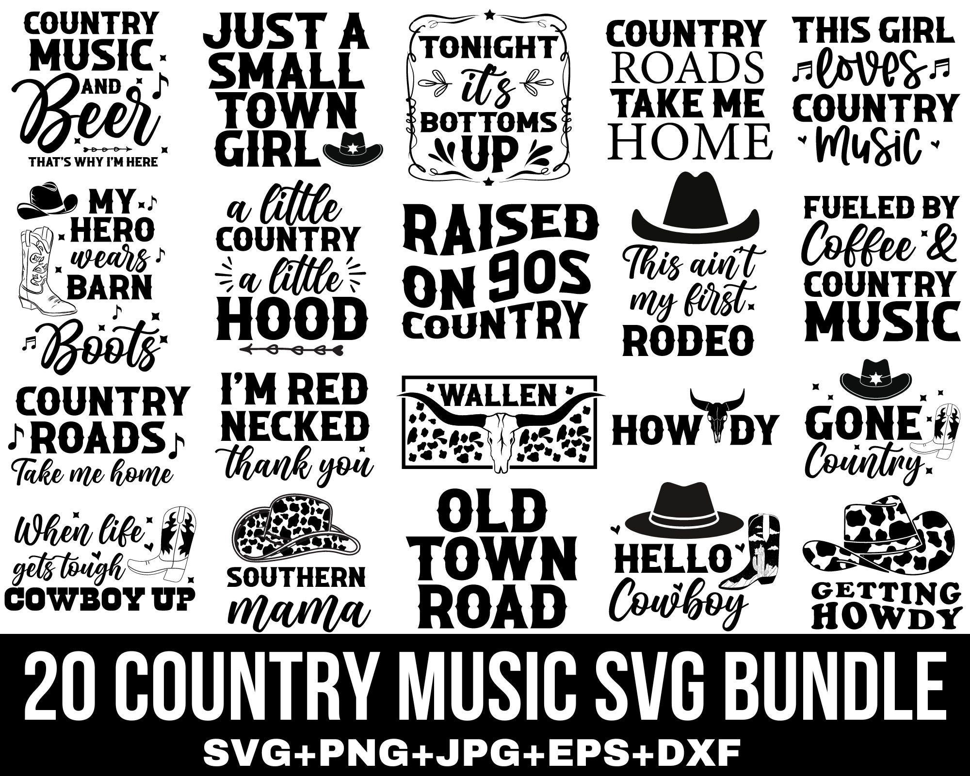 Country Music Svg Bundle, Southern Girl svg, Southern svg, Sassy Svg, Rodeo Svg, Howdy svg, Cowgirl Svg, Country Life Svg, Cut File Cricut