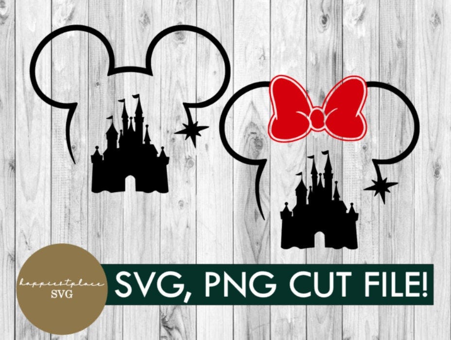 SVG, Mickey, Minnie, outline, castle, cricut, png, silhouette,DIY, shirt, vinyl, create your own, vacation, family,