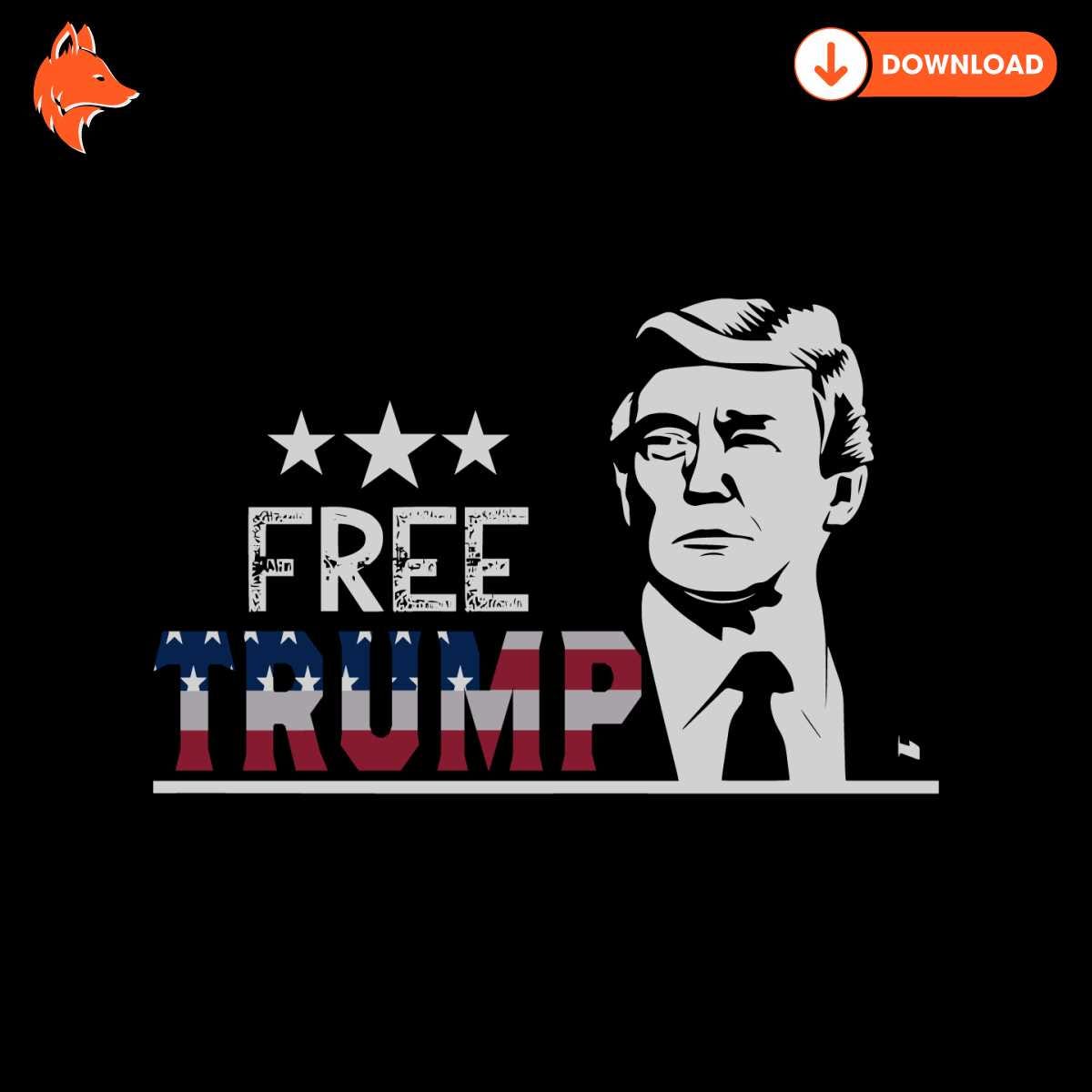 Free Retro Free Trump USA President Election SVG