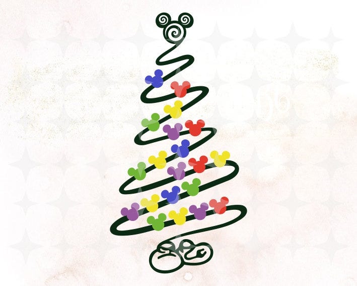 Christmas Svg, Christmas Tree Svg, Merry Christmas svg, Swirly Christmas Svg, Winter Snow Santa Deer Svg, Mouse Svg, Lights Svg,Gift for her