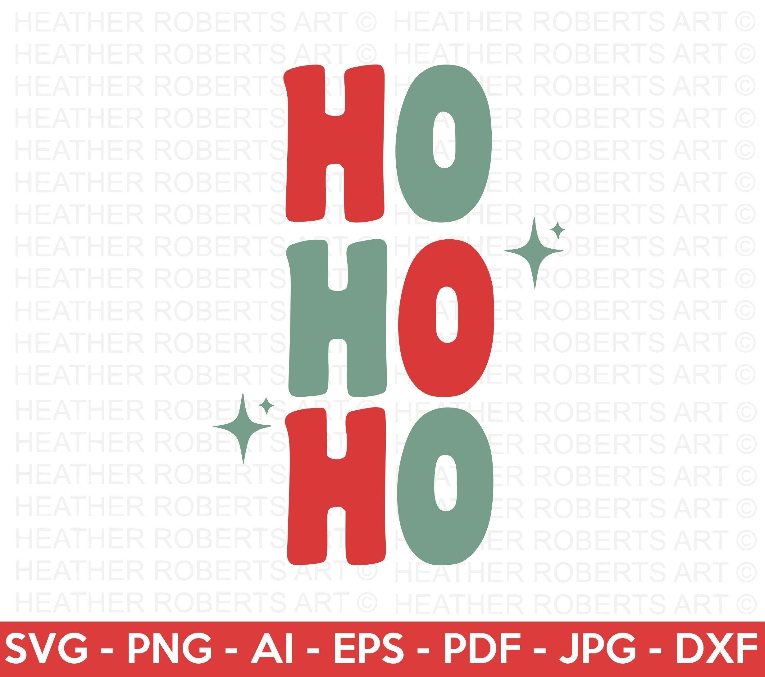 Ho Ho Ho Retro SVG, Retro Christmas Quotes SVG, Christmas Shirt svg, Winter svg, Santa svg, Merry Christmas, Cut File Cricut