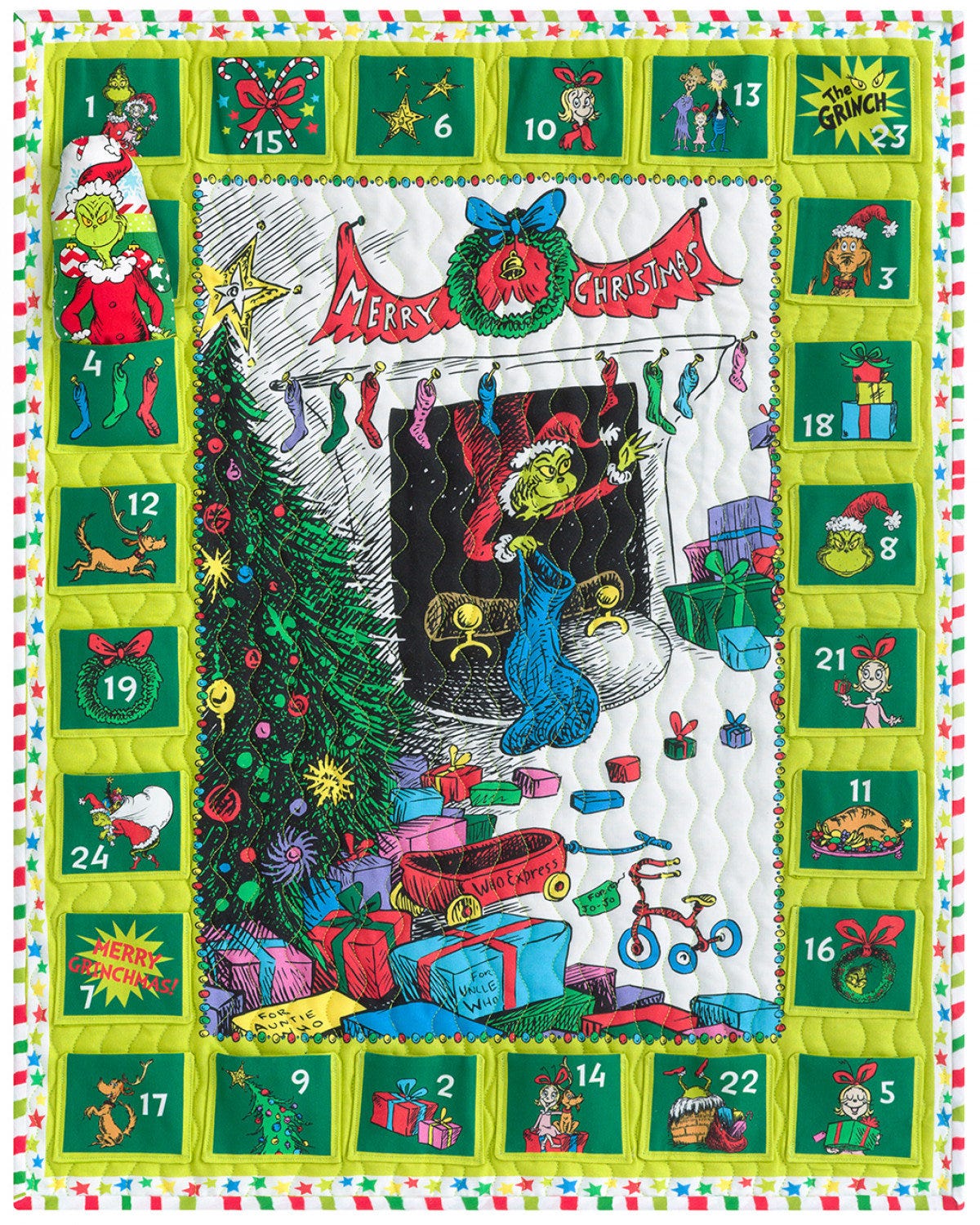 Grinch Quilt Kit - How the Grinch Stole Christmas KITP-2219