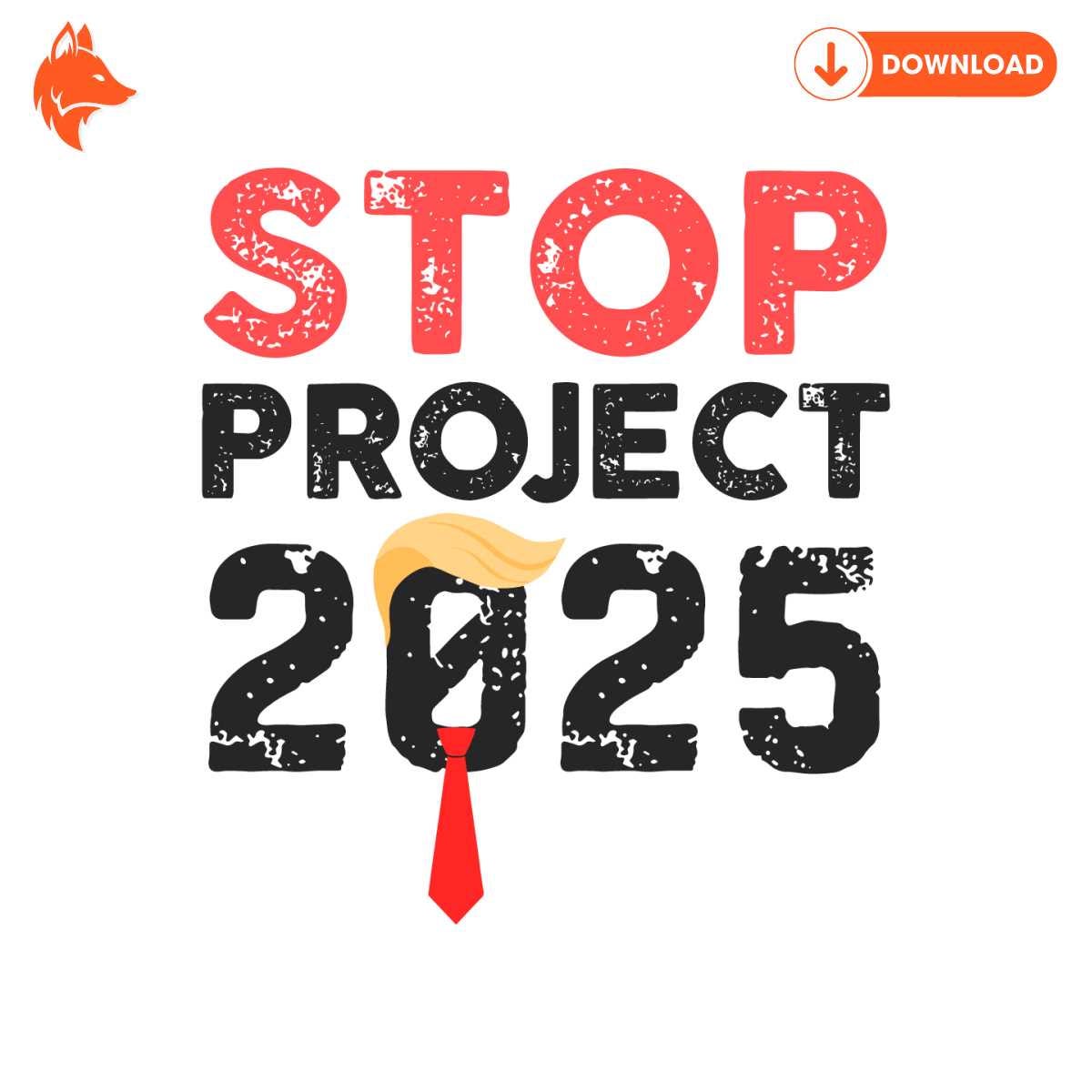 Free Stop Project 2025 USA Election SVG