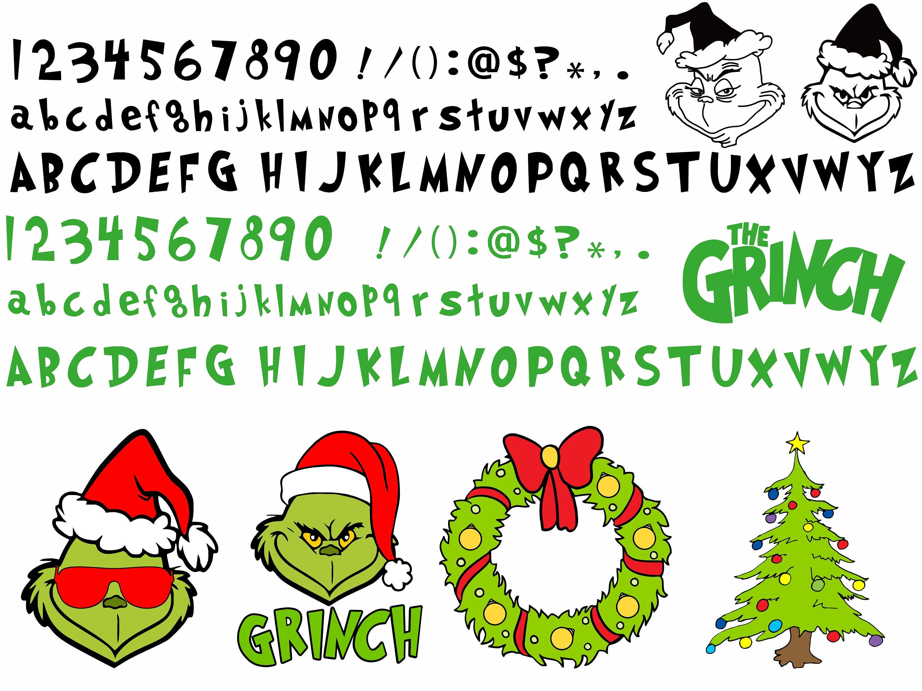 Bundle The Grinc Svg Bundle Layered Item, Clipart, Cricut, Digital Vector Cut Files, Unique Designs, Instant Download