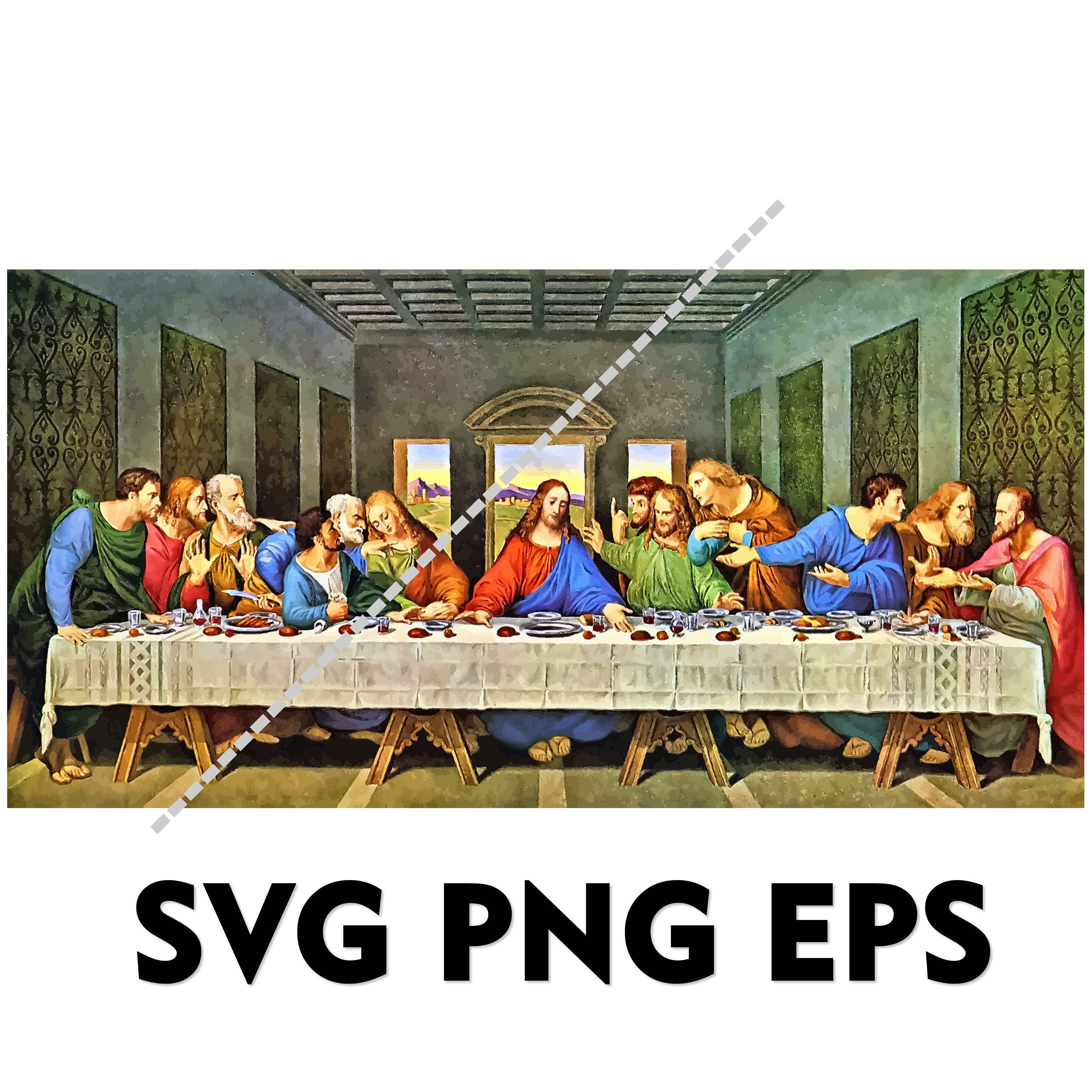 The Last Supper SVG PNG EPS