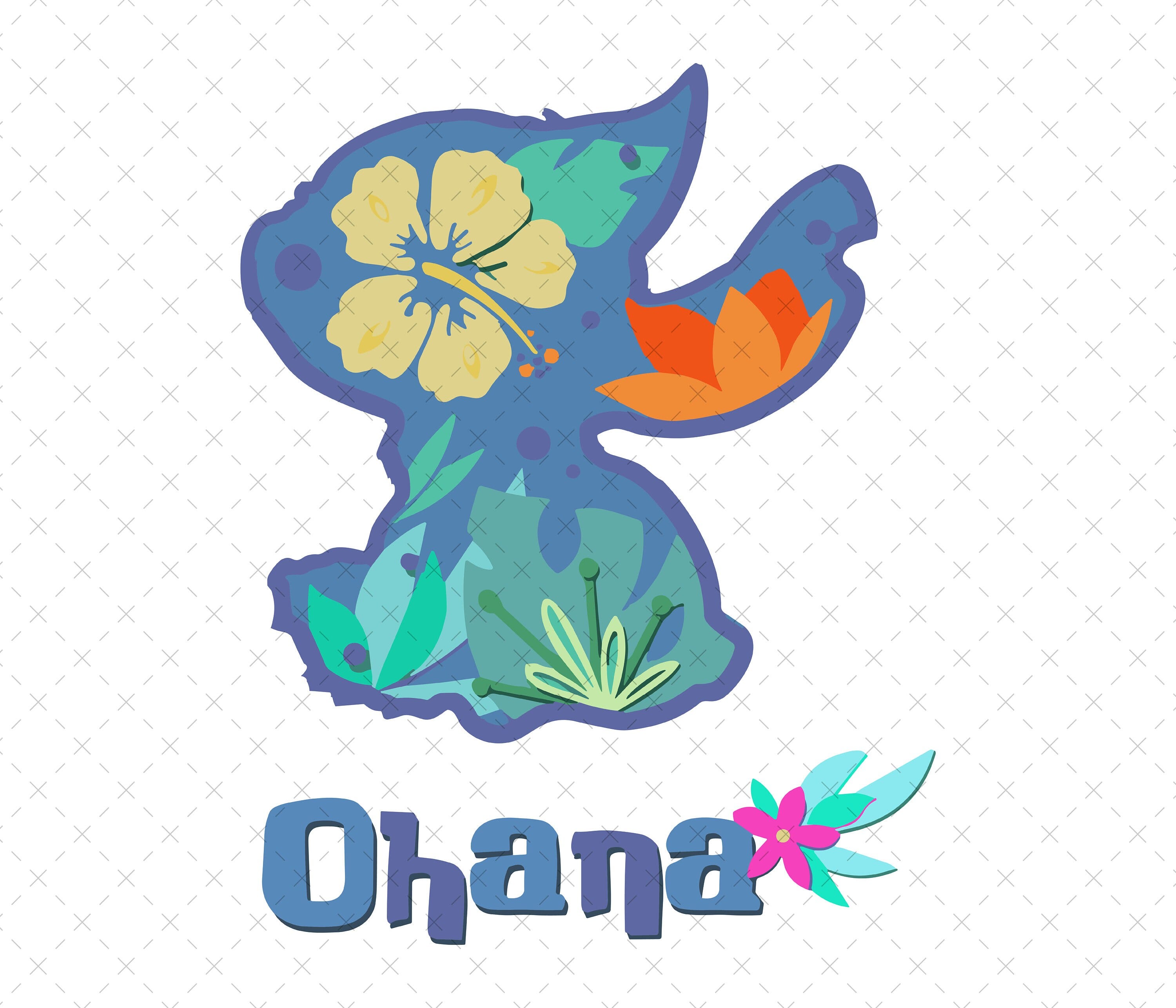 Lilo and Stitch Png, Stitch Png, Retro Stitch Png, Stitch Shirt Png, Stitch Floral Png, Funny Character Png, Summer Png, Only Png