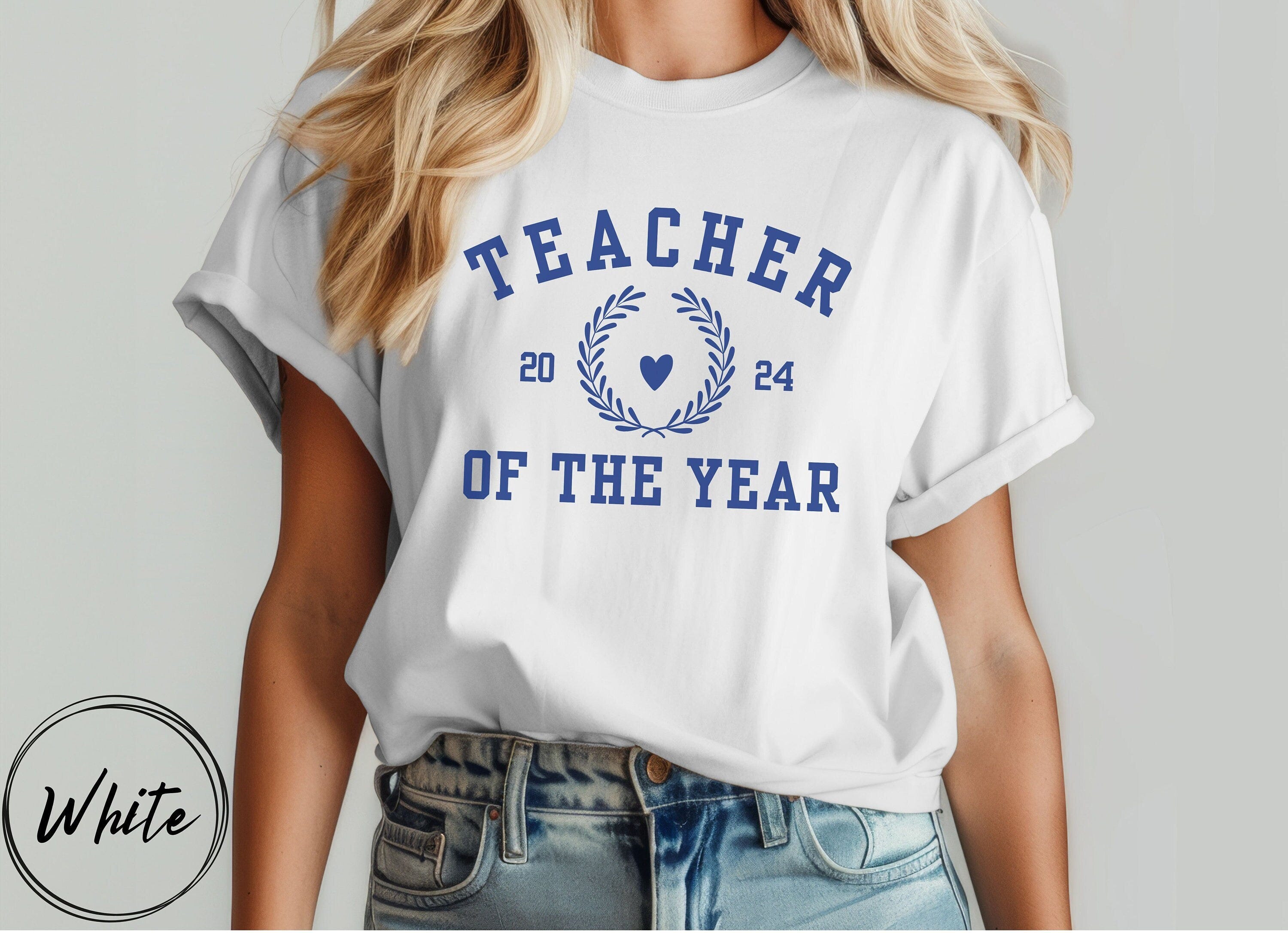 Teacher Appreciation Gift, Teacher of the Year Sweatshirt, Gift for Teacher, Teaching Gift, College Letters, Teacher Shirt