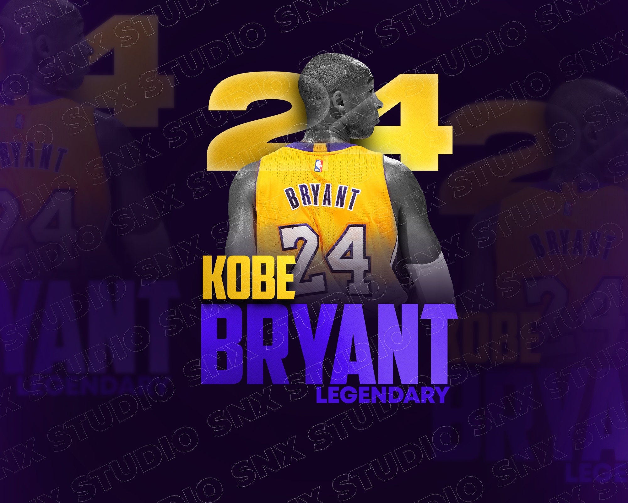 Kobe Bryant Design, Instant Download