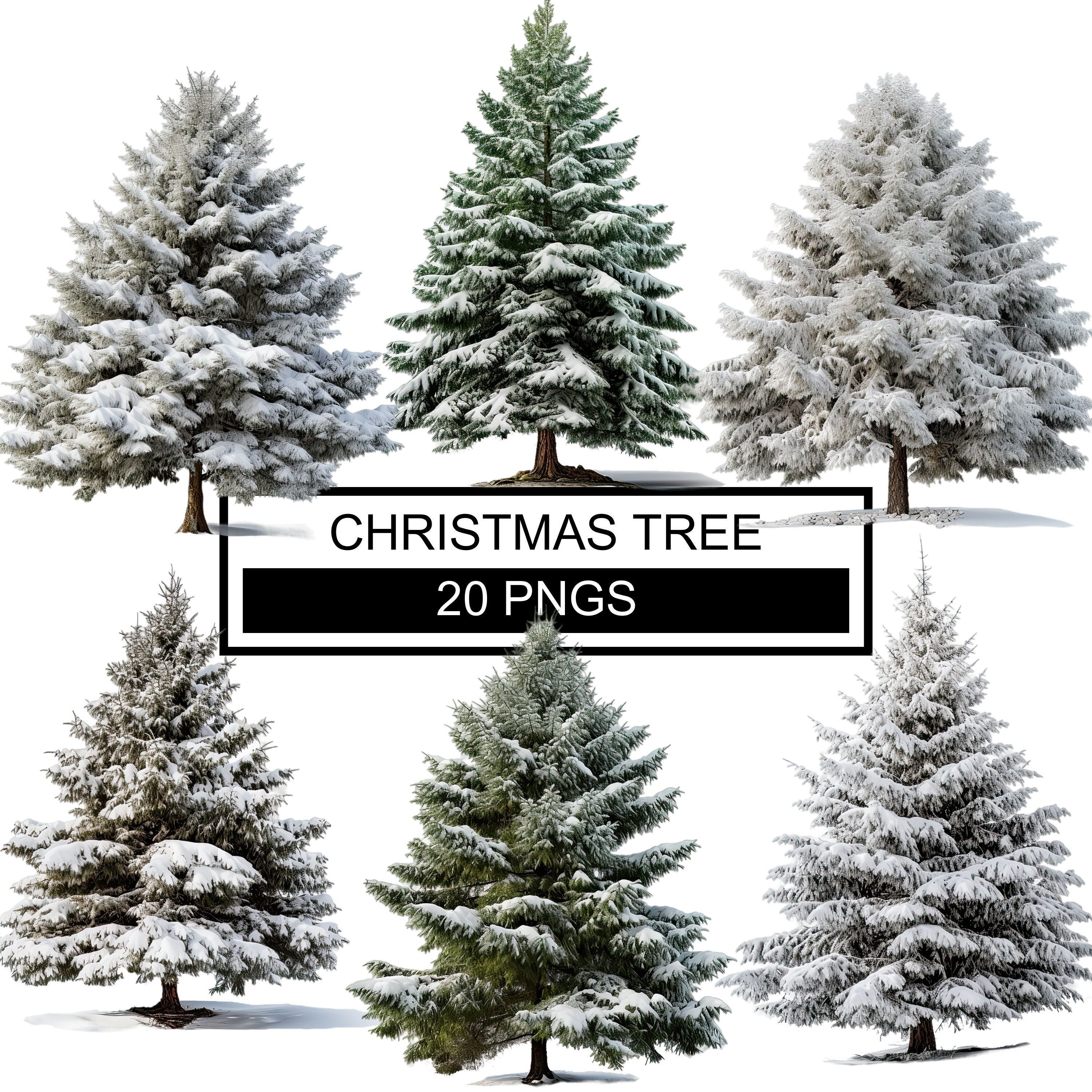 Snowy Tree Clipart, Christmas Tree Clipart, Watercolor Christmas Tree Clipart, Christmas Tree Png,Evergreen Tree Png,Tree Clipart Watercolor