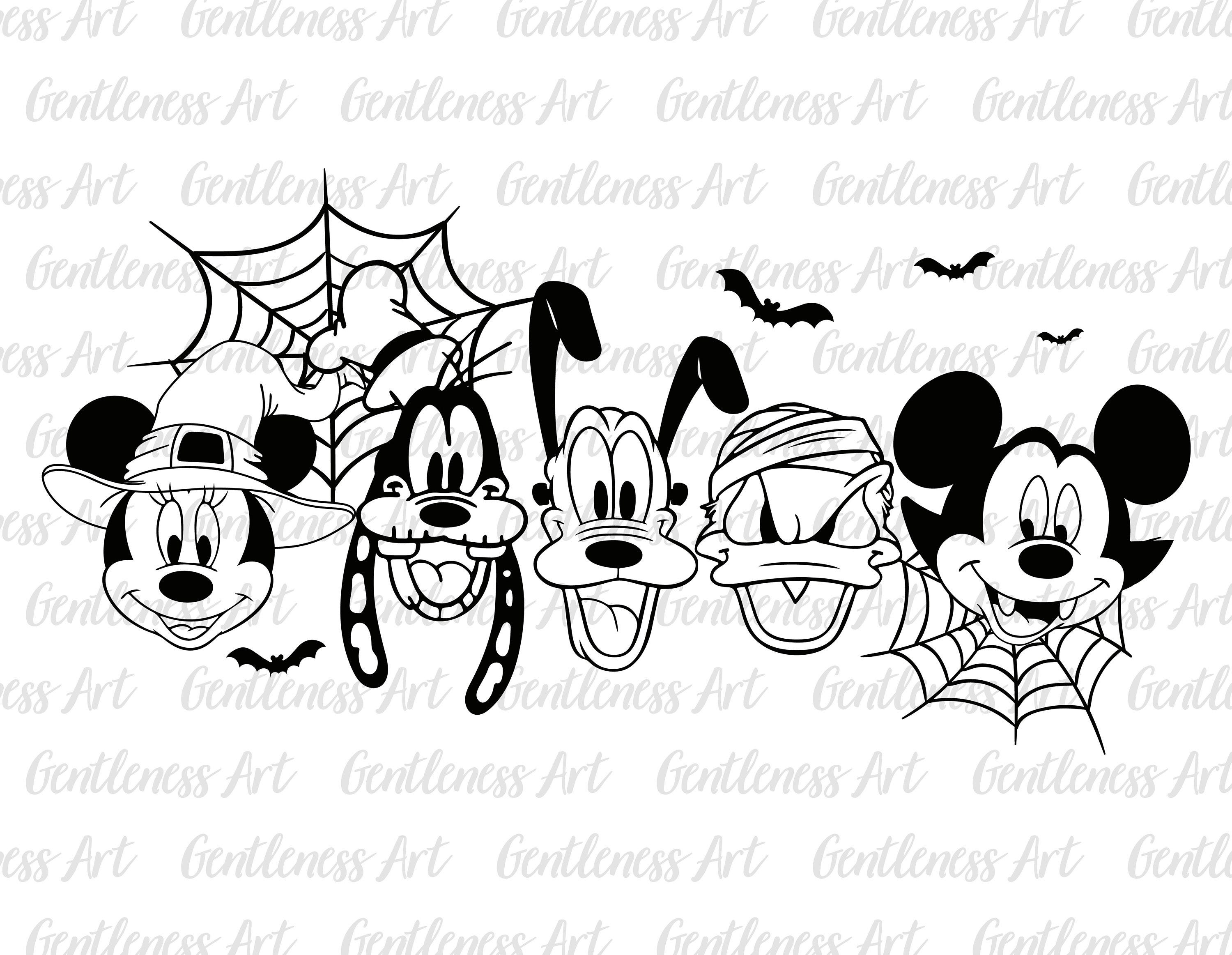 Mouse And Friends Halloween, Halloween Costume Svg, Spooky Vibes Svg, Trick Or Treat Svg