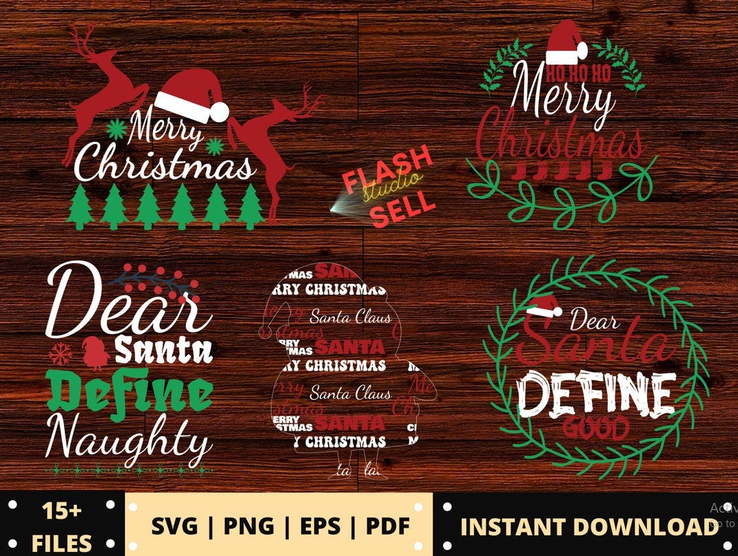 BUY 2 GET 1 FREE, 15+ Merry Christmas svg bundle- Christmas vacation svg- cute Xmas svg- winter holiday svg- svg files silhouette circuit