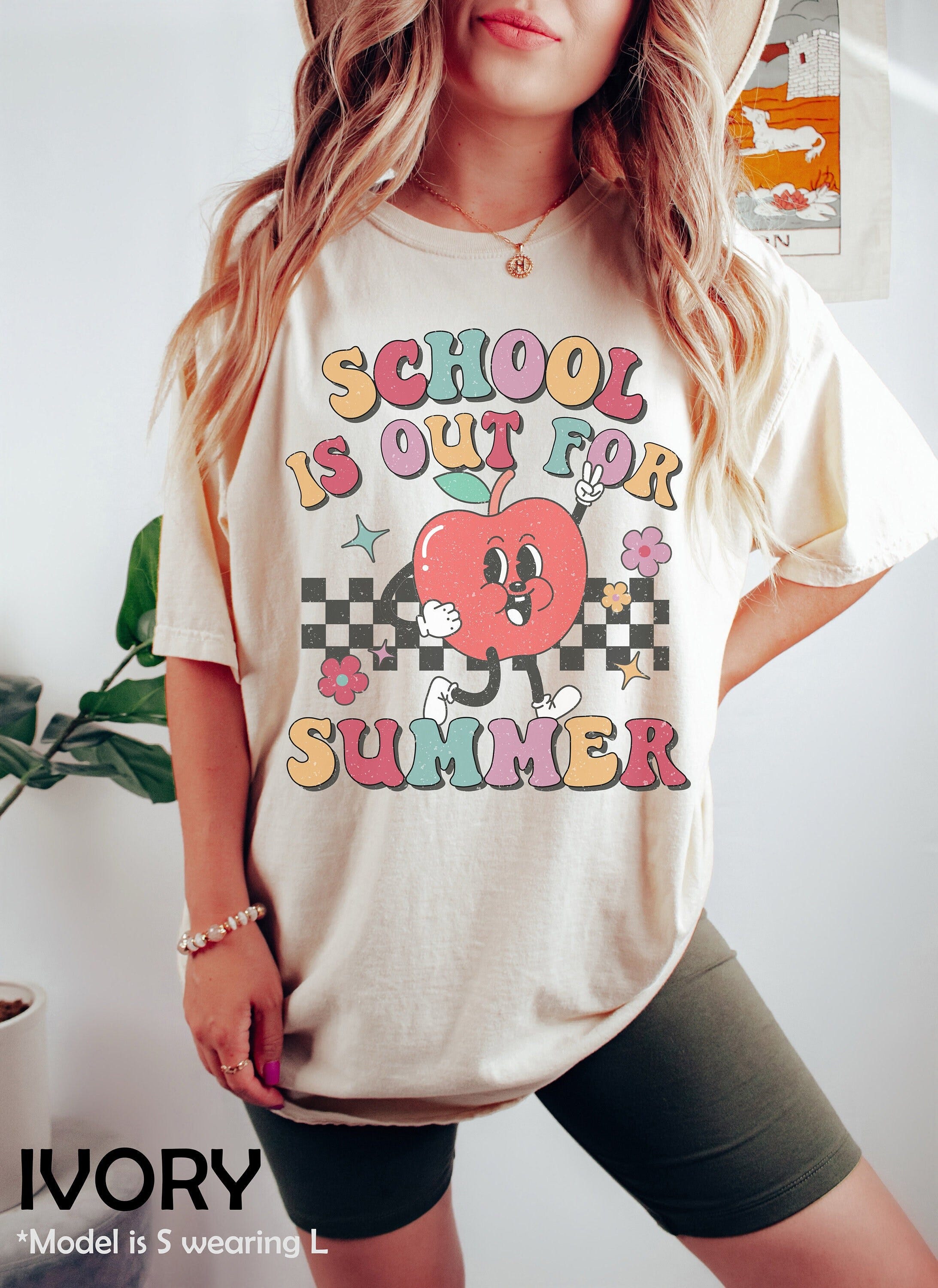 Last Day Of School Shirt, End Of Year Teacher Gift, Elementary School Teacher Shirt, Cute Apple Shirts For Teacher, School Is Out For Summer