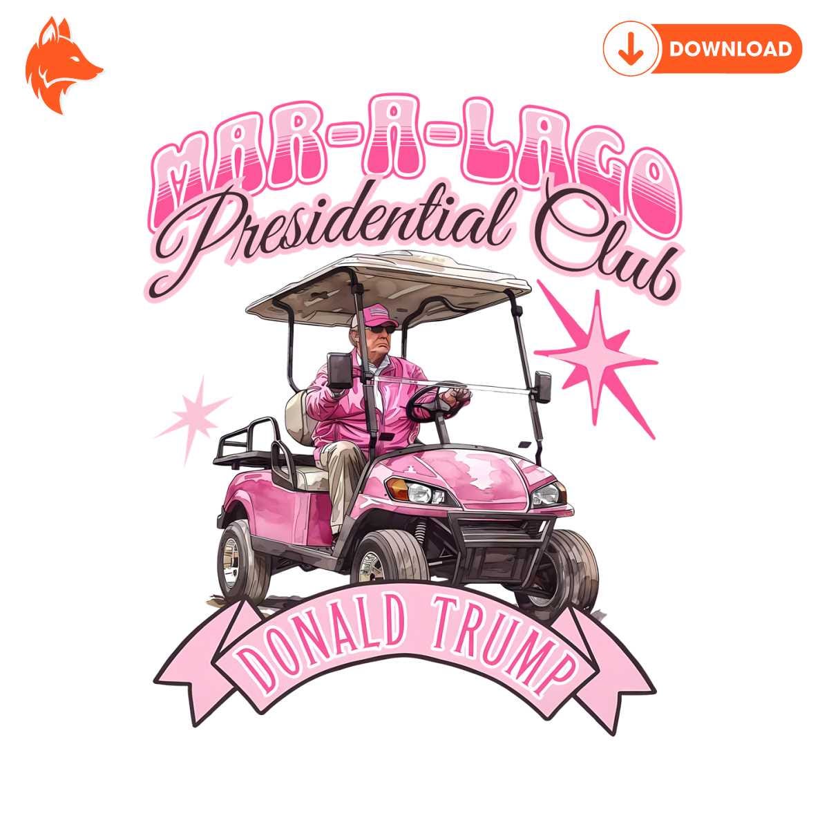 Free Golf Cart Mar A Lago Presidential Club Donald Trump PNG