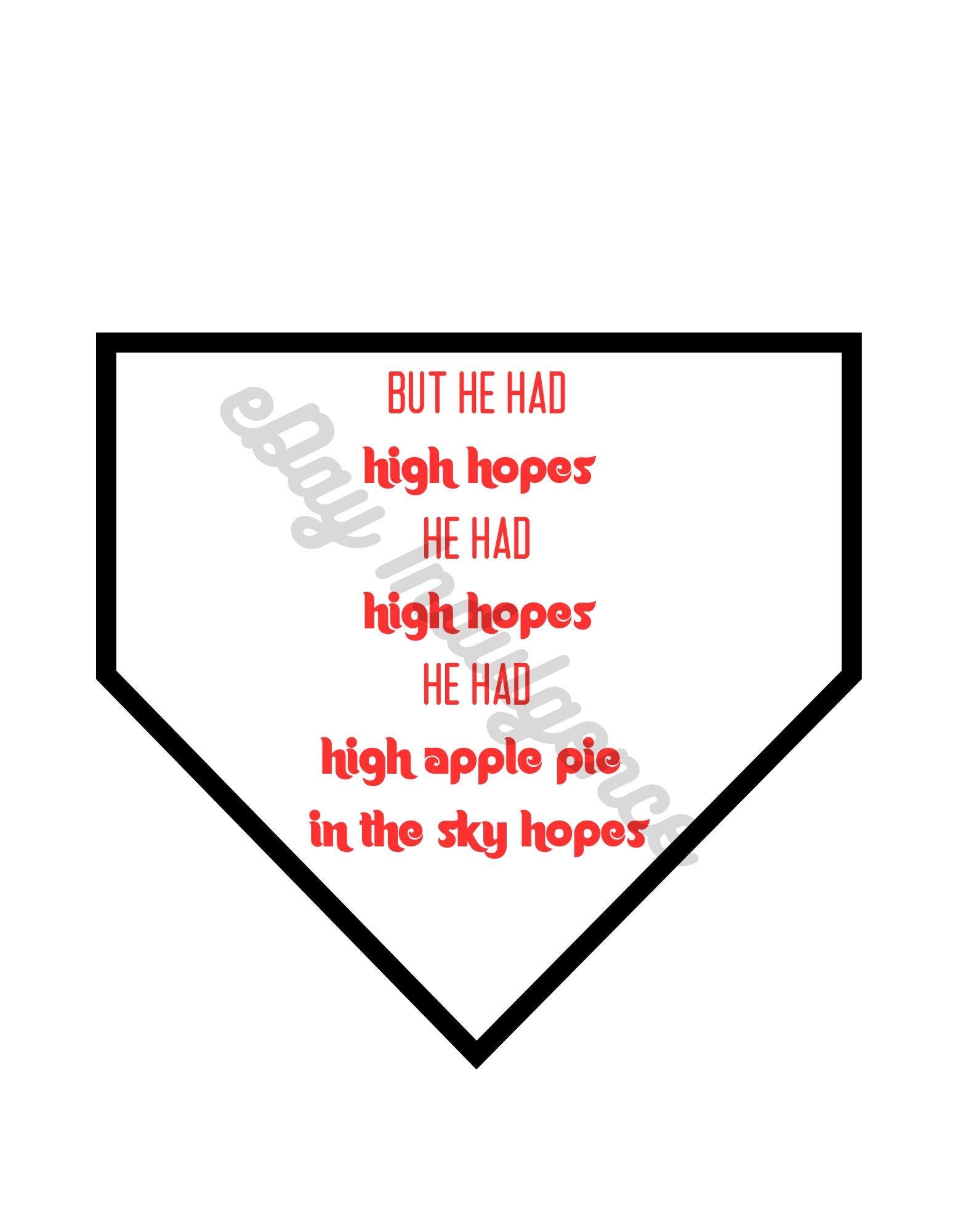 Phillies High Hopes Harry Kalas Philadelphia Baseball Digital Download SVG PNG Iron On Art Logo Shirt Cricut Silohuette