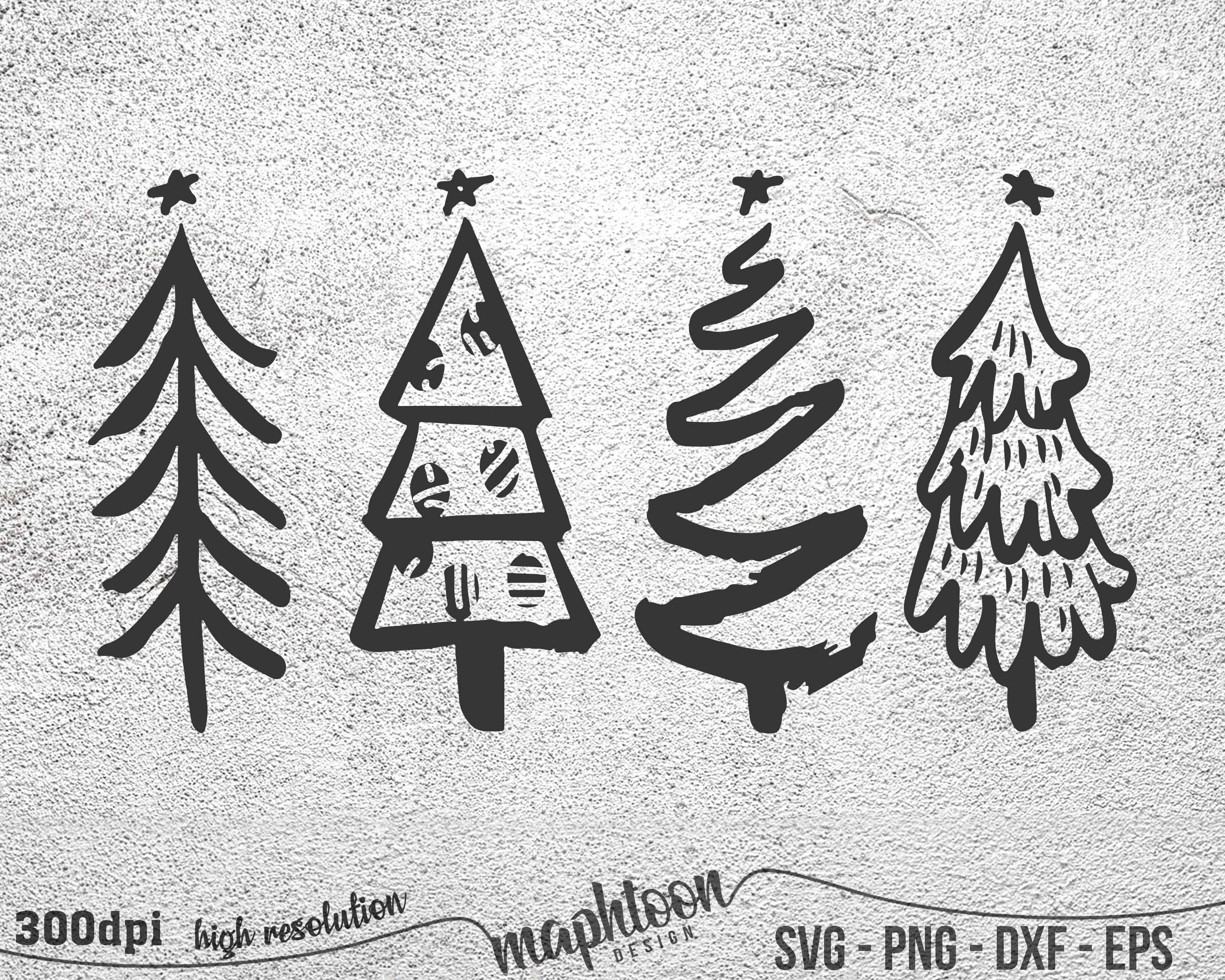 Christmas Tree Svg, Christmas hand drawn tree svg, Tree Christmas Svg, Christmas SVG, christmas tree clipart, Christmas Trees Svg