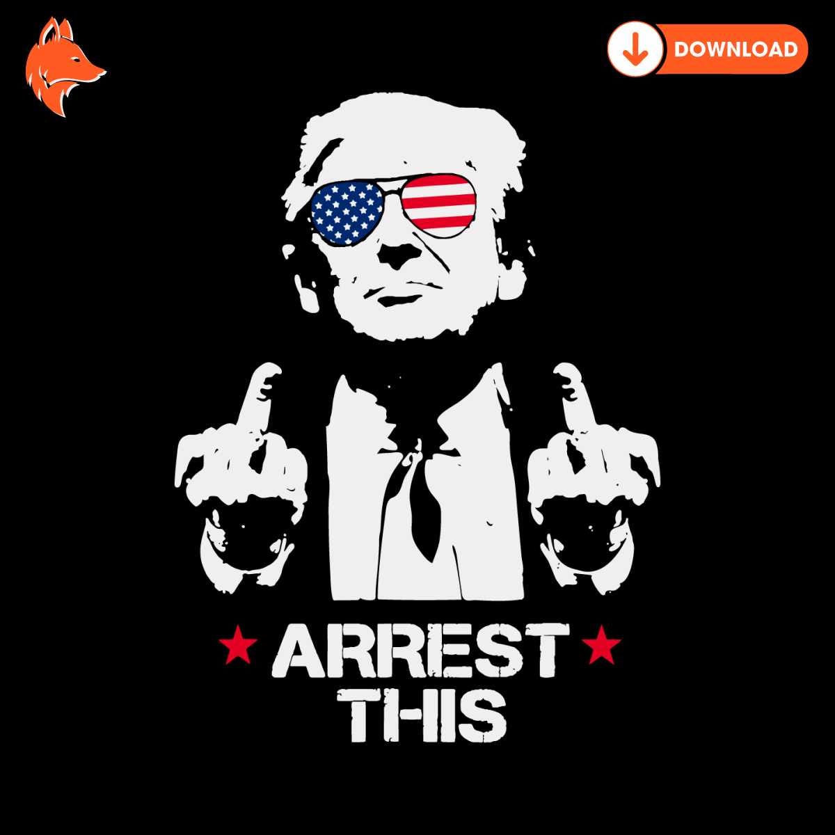 Free Trump Arrest This Funny Meme SVG