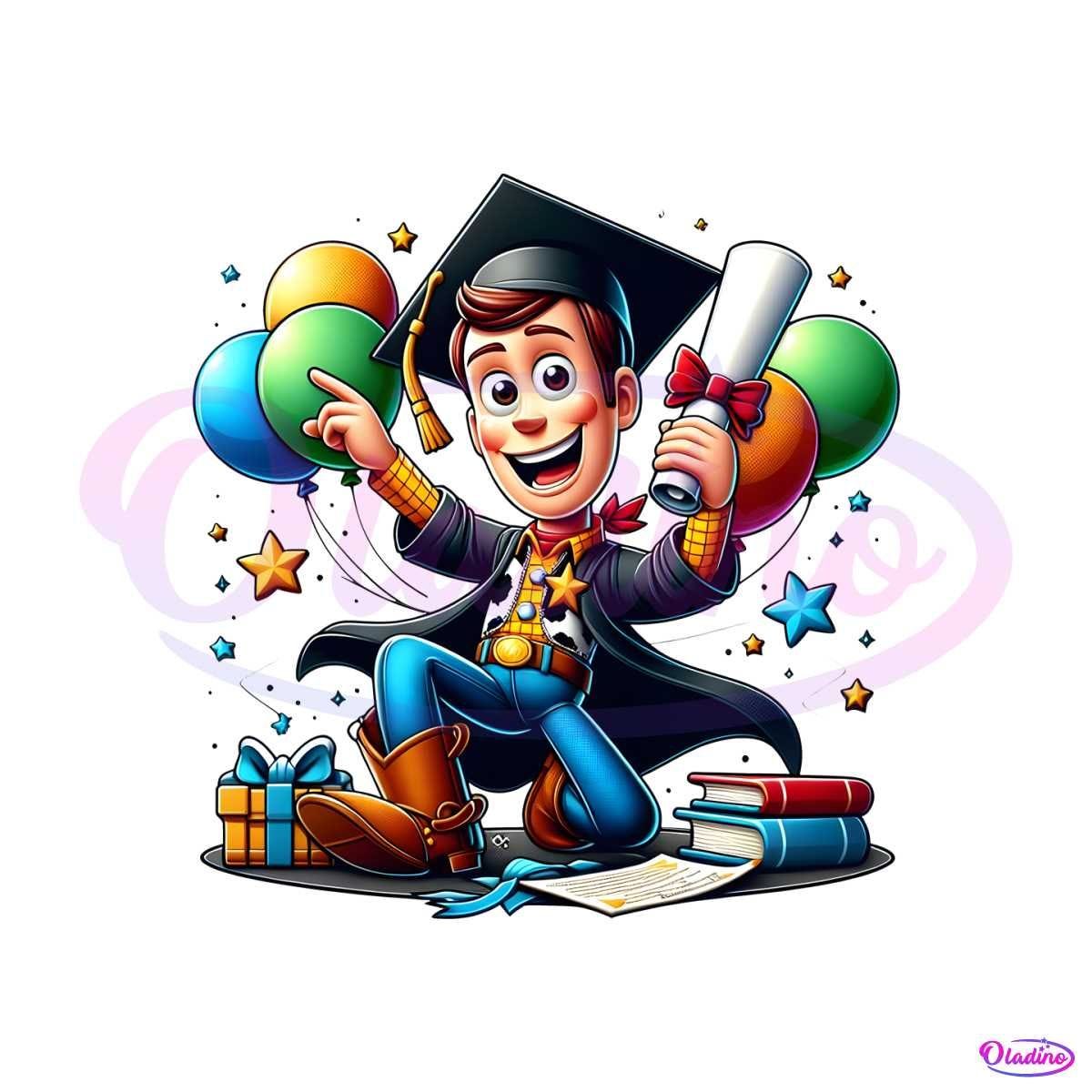 Woody Toy Story Graduation PNG