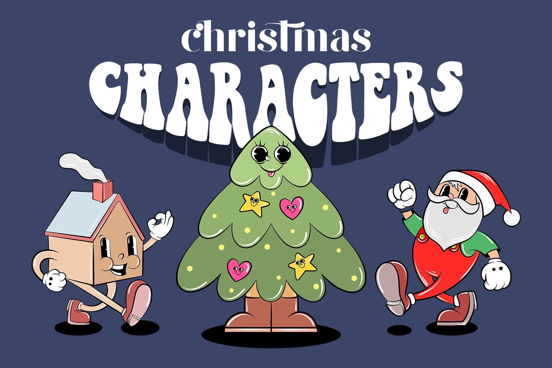Christmas Character Design Digital Download Commercial Use, 70