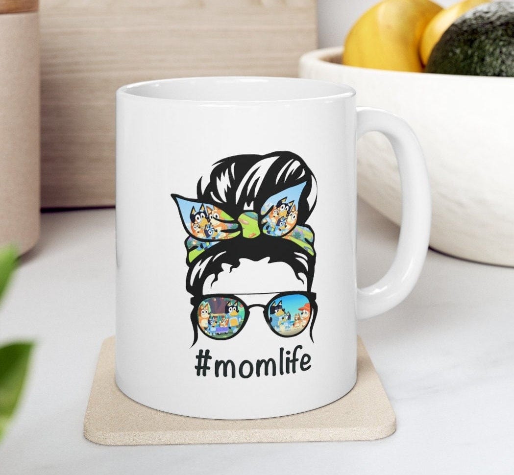 Bluey, Mom Life Ceramic Mug 11oz