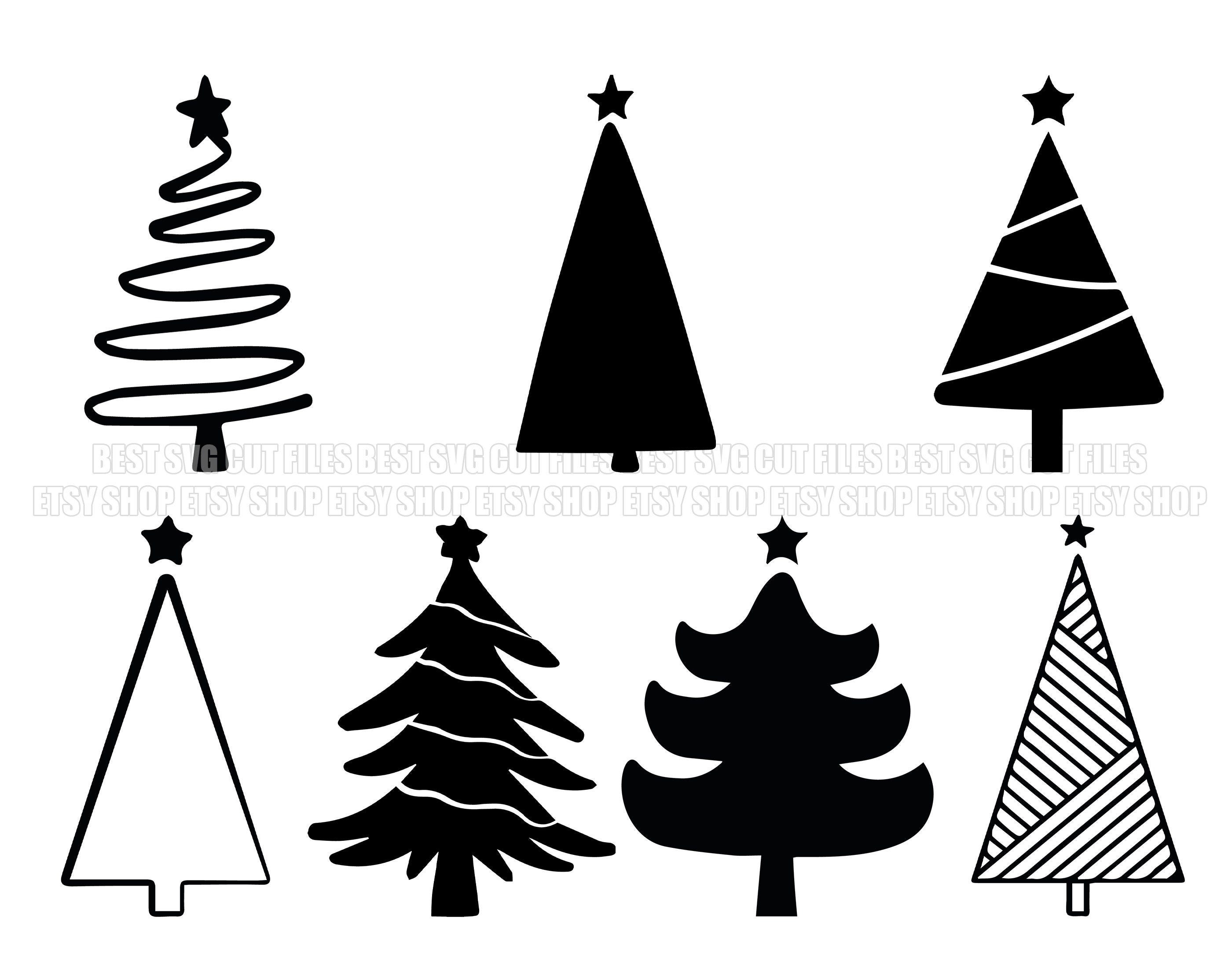 Christmas Tree SVG Bundle, Christmas SVG, Christmas Tree SVG, Christmas Clipart, Christmas Tree Png, Christmas Digital,Cricut,Silhouette Svg
