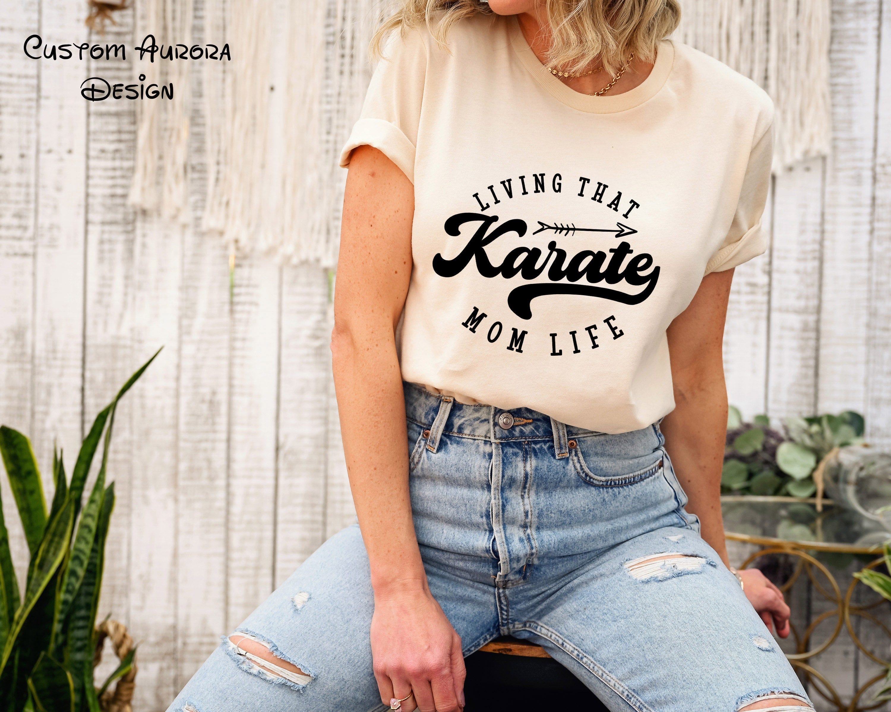 Living That Karate Shirt, Sport Mom Shirt, Mama Shirt, Mom Shirt, Gift For Mom, Mama T-Shirt, Mothers Day Shirt